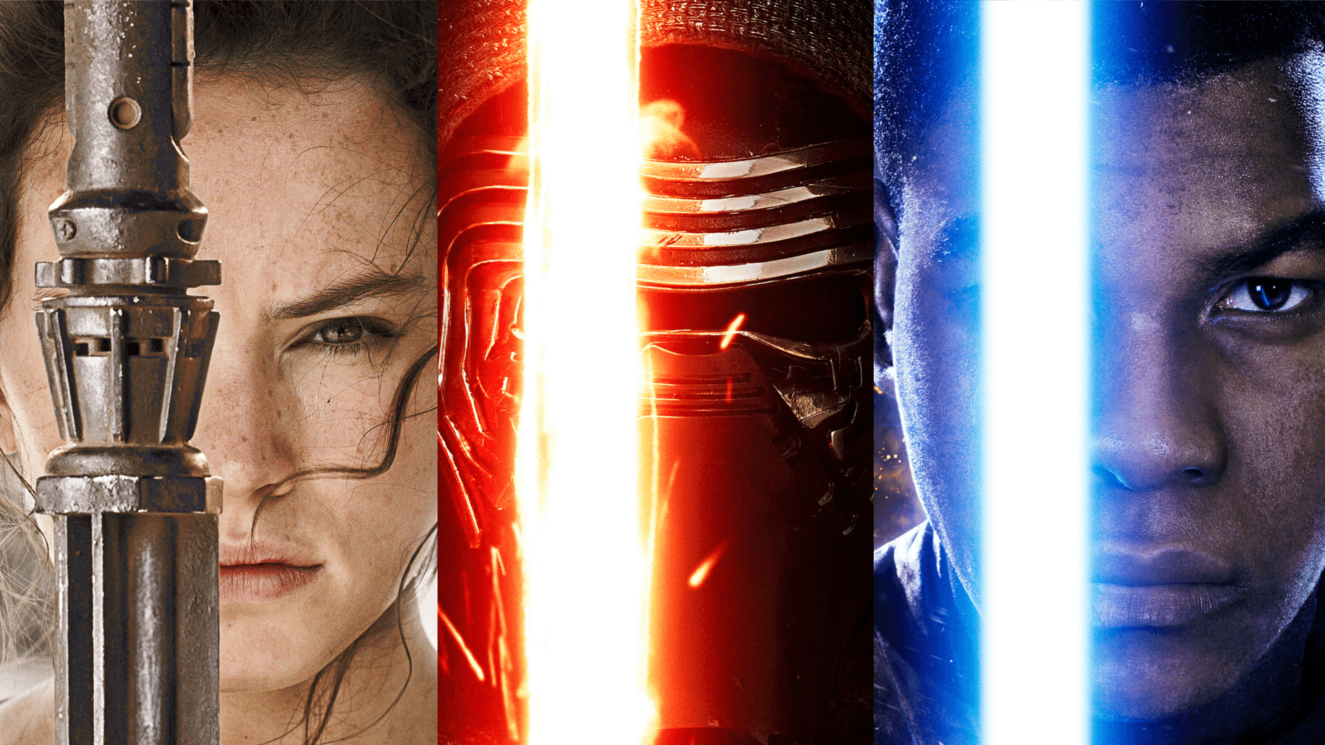 Made a wallpaper out of the new Star Wars posters