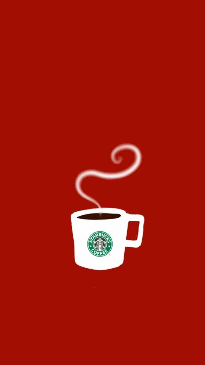 Starbucks Coffee Red. IPhone Wallpaper Background IPhone6 6S