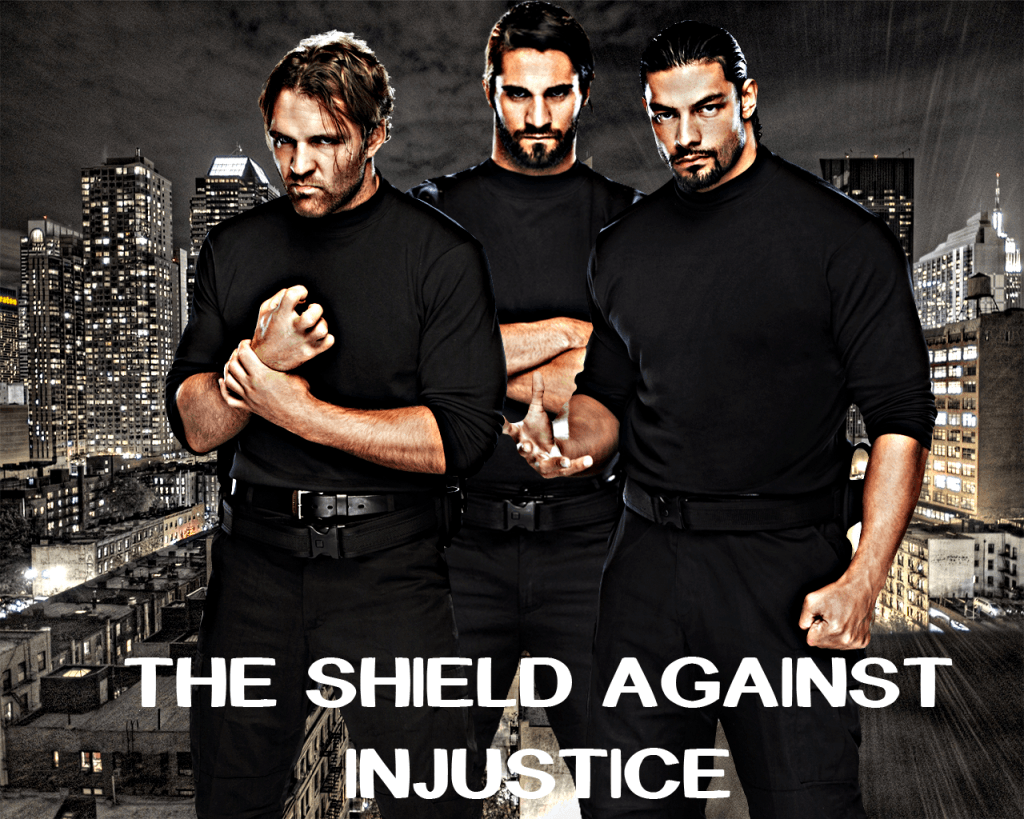 the shield wwe photo. The SHIELD Against Injustice” WWE