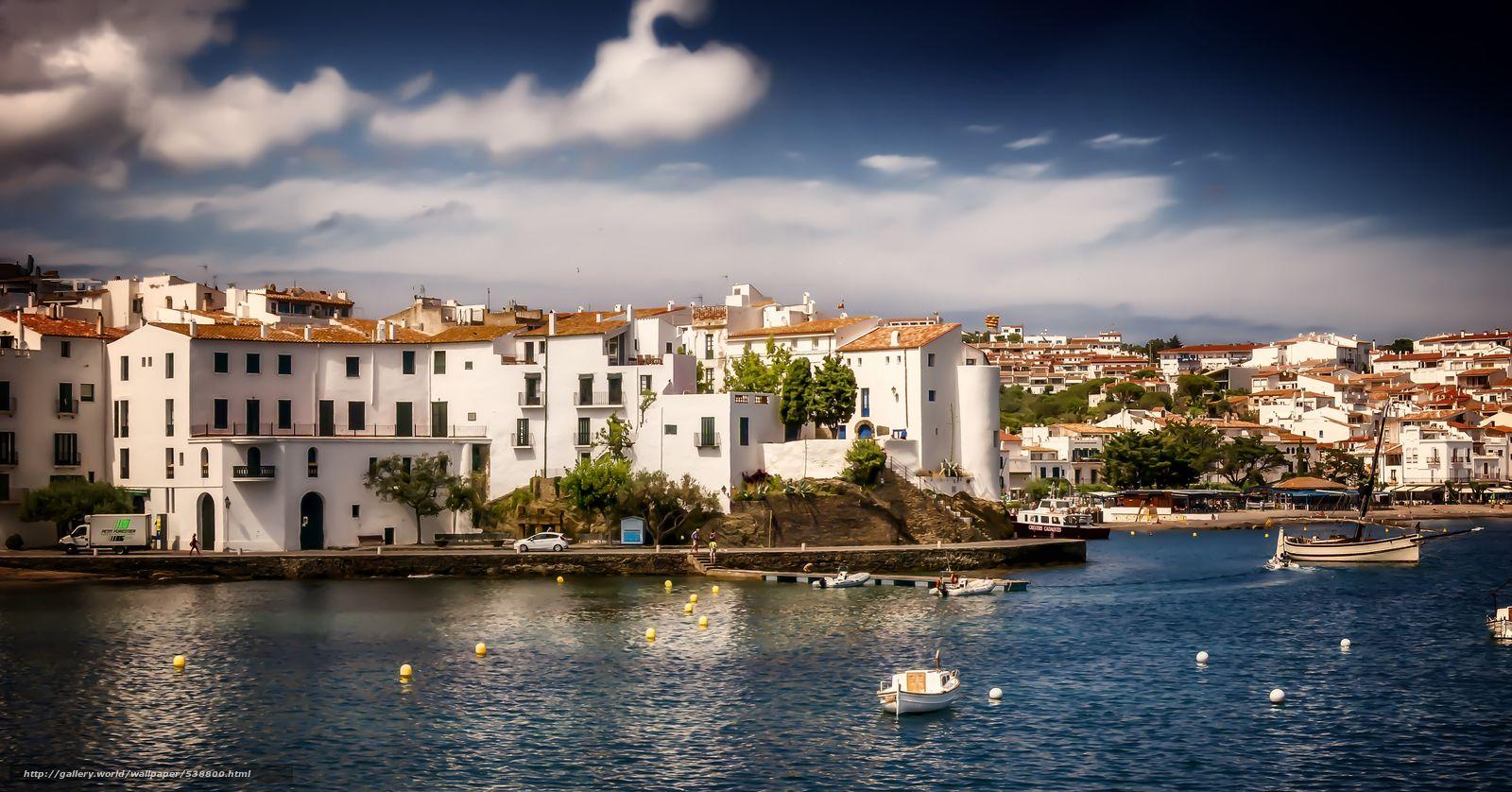 Download wallpaper Cadaques, Catalonia, Spain free desktop