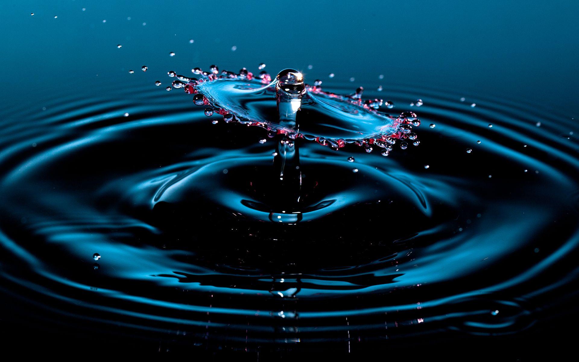 Water drops photography stop motion ripple nature wallpaper