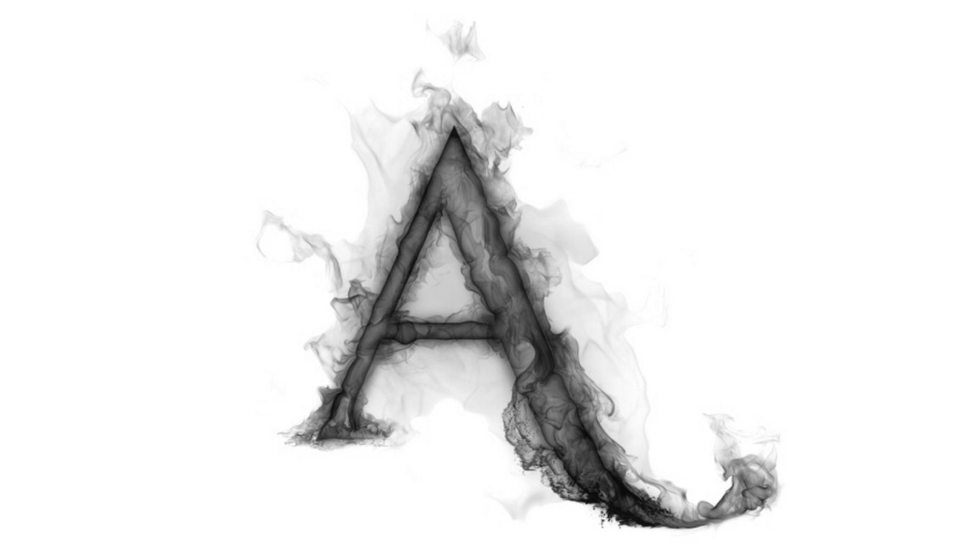 A Alphabet HD Image Wallpaper Flower Smoke Letter A Alphabet