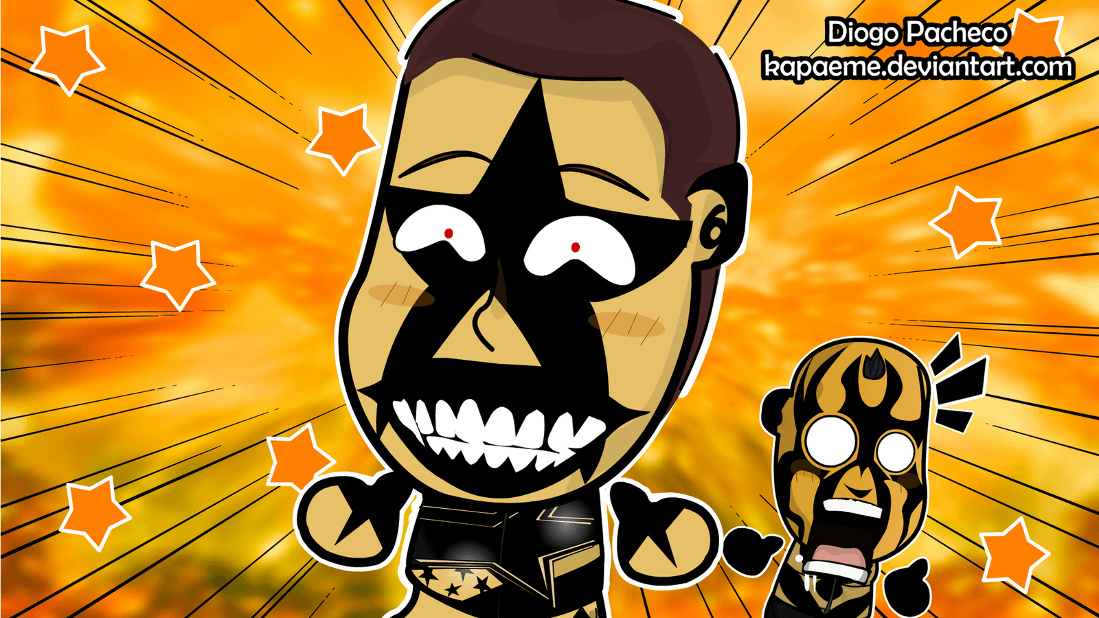 Stardust and Goldust Chibi Wallpaper