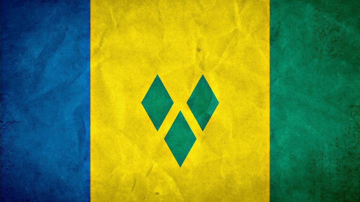 Saint Vincent And The Grenadines Grunge Flag By SyNDiKaTa NP