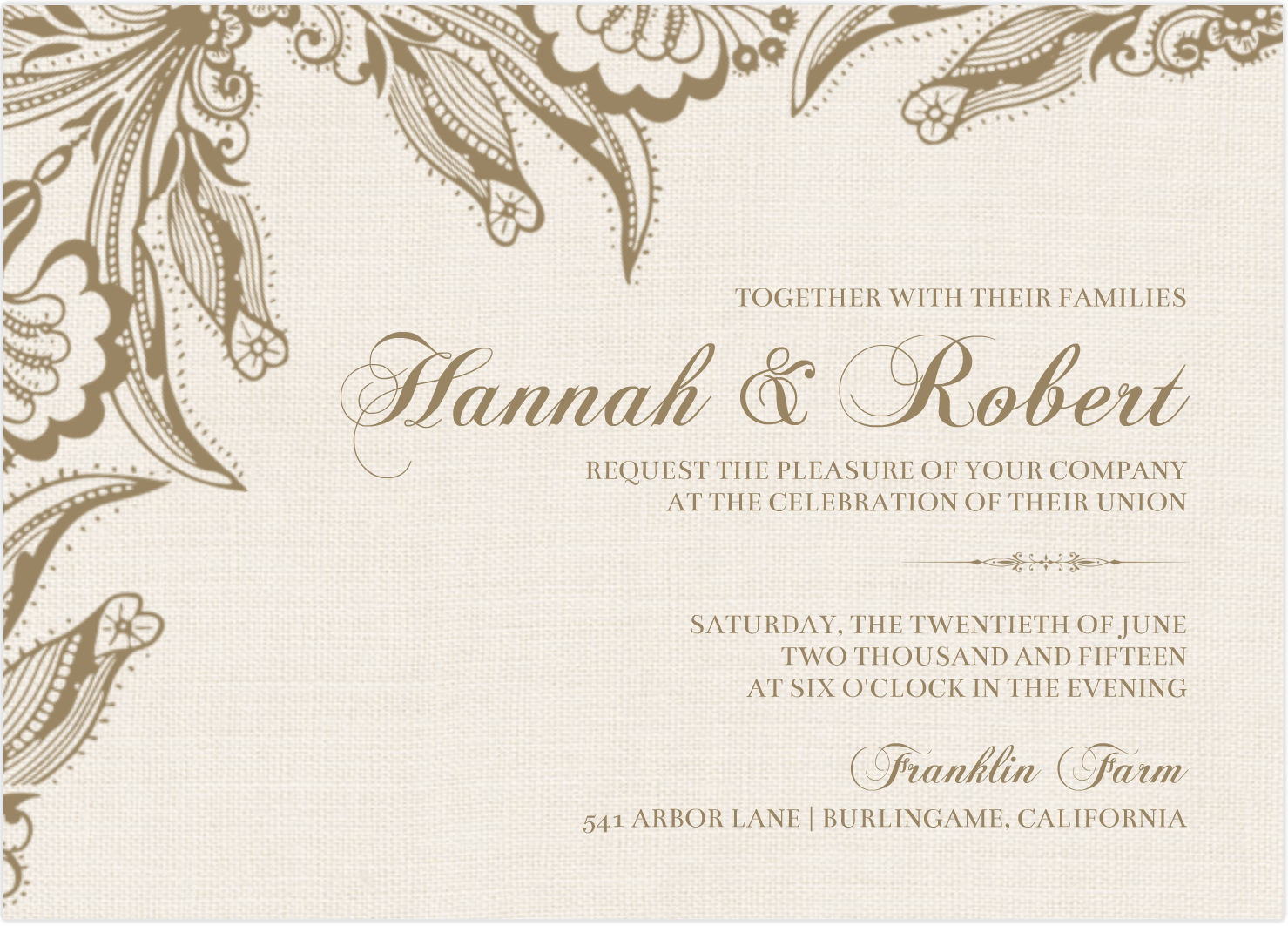 Wedding Invitation Card