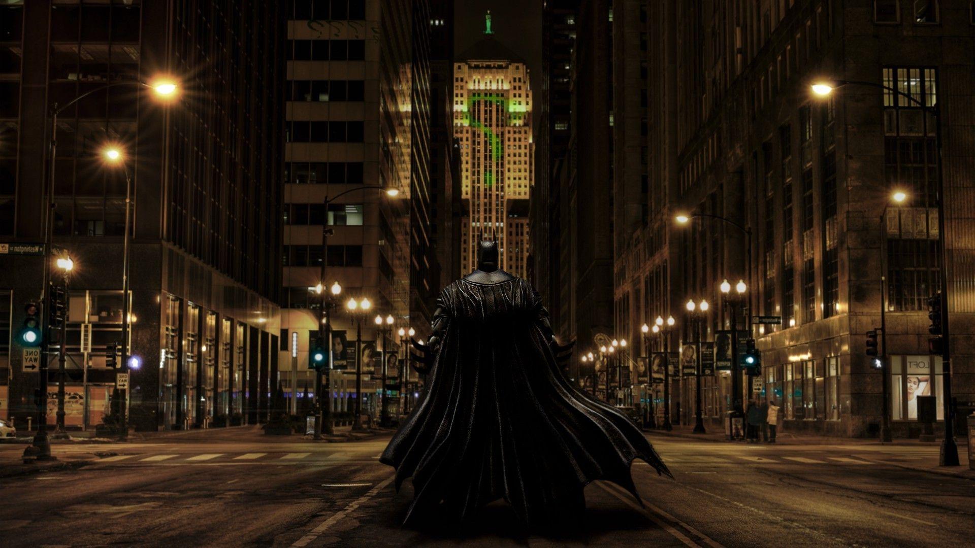 Batman, The Riddler, Fan Art, Gotham City, Chicago, Photohopped