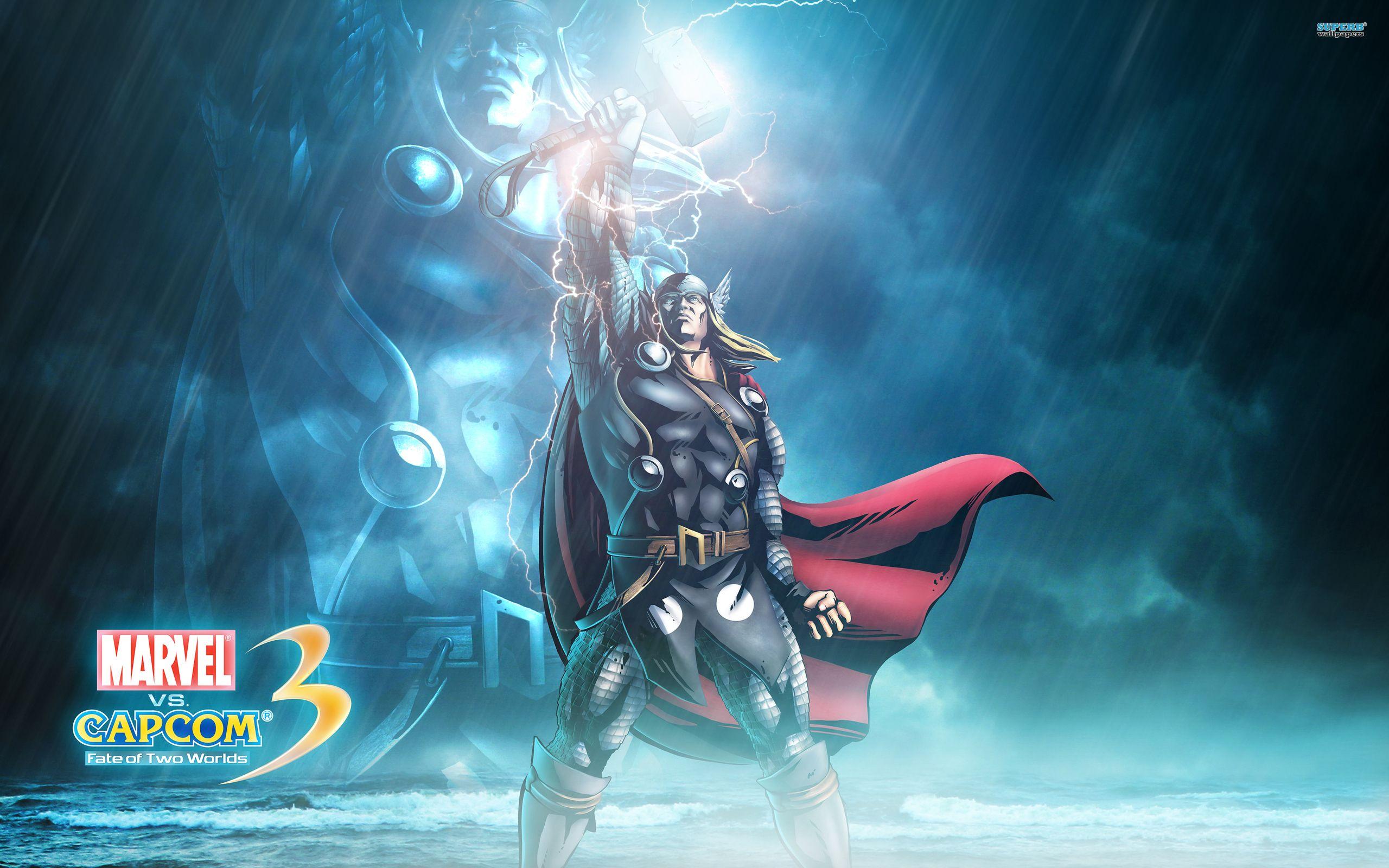 Wallpaper Marvel vs Capcom Heroes comics Thor hero Men 2560x1600