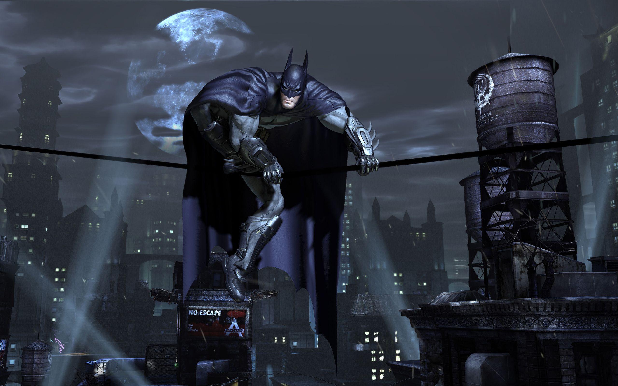Gotham City, Lights, Cloak, Night, Mask, Superhero