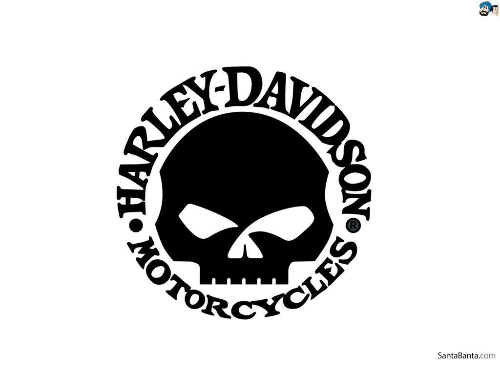 harley davidson skull logo wallpaper