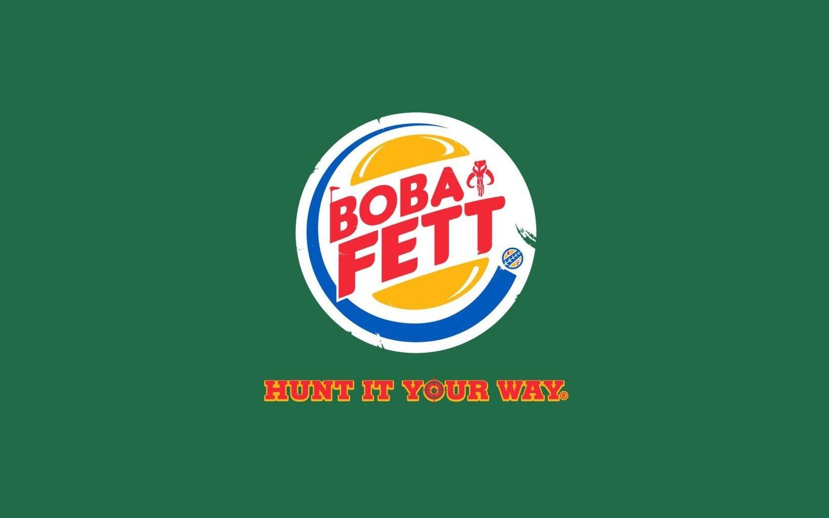 Boba fett front parody logos burger king wallpapers