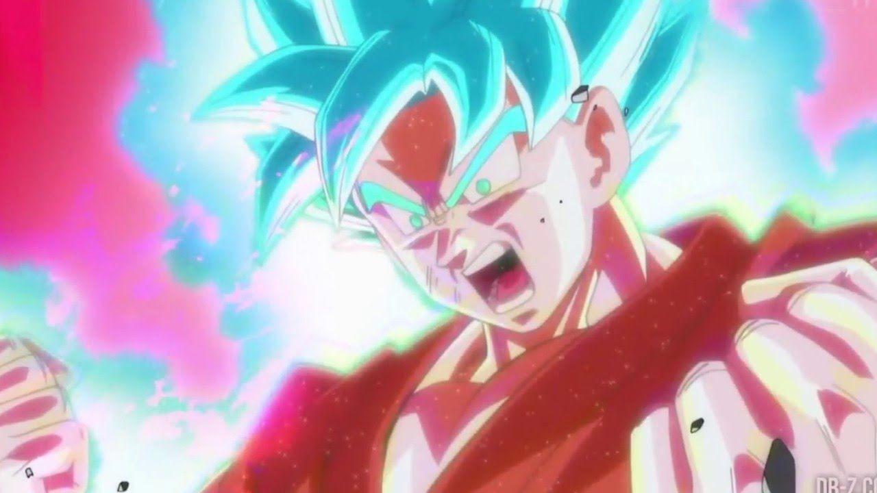 image Son Goku Super Saiyan God Bleu Kaioken