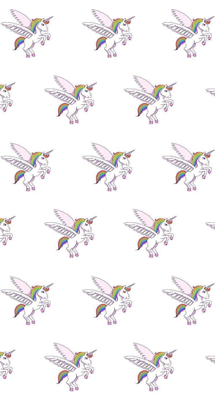 Unicorn Pattern Find more kawaii #iPhone + #Android #Wallpaper