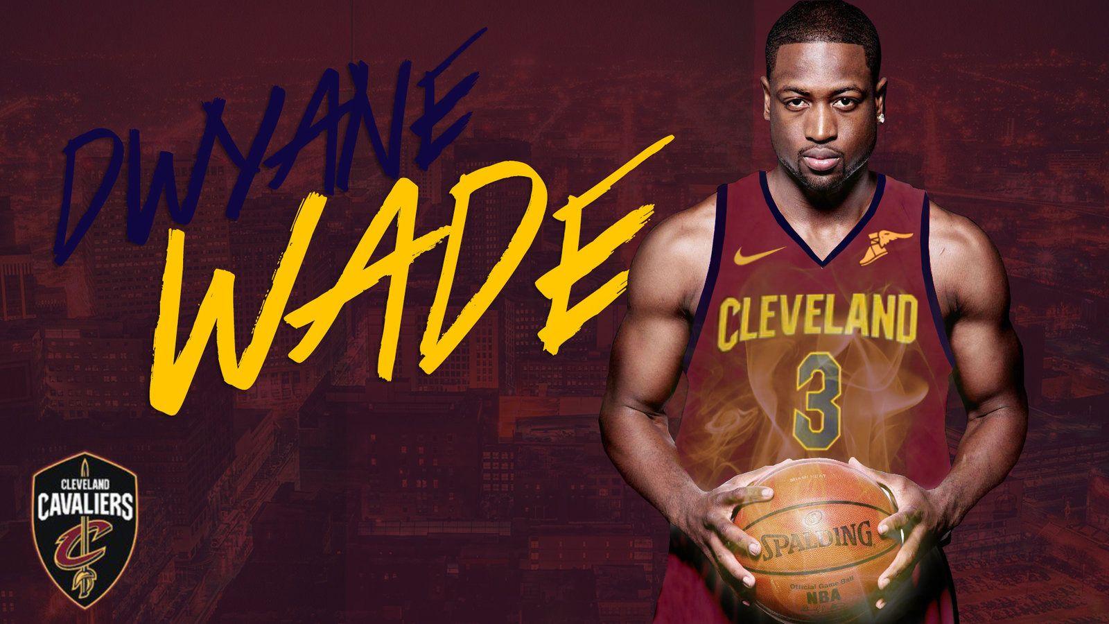 Dwyane Wade Cavaliers 2017 1600×900 Wallpaper. Basketball