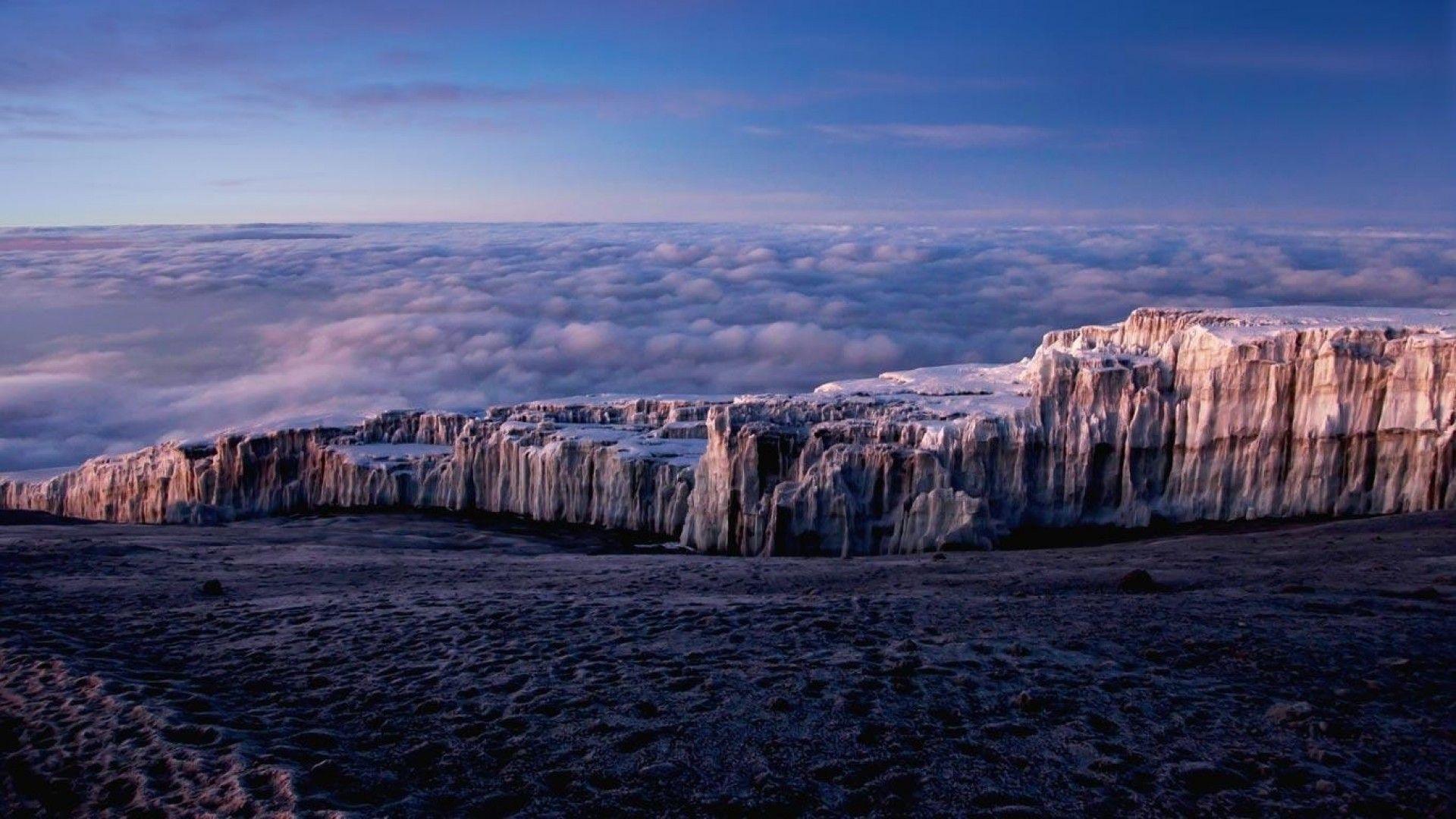 Simply: Bing Mount Kilimanjaro Tanzania clouds ice