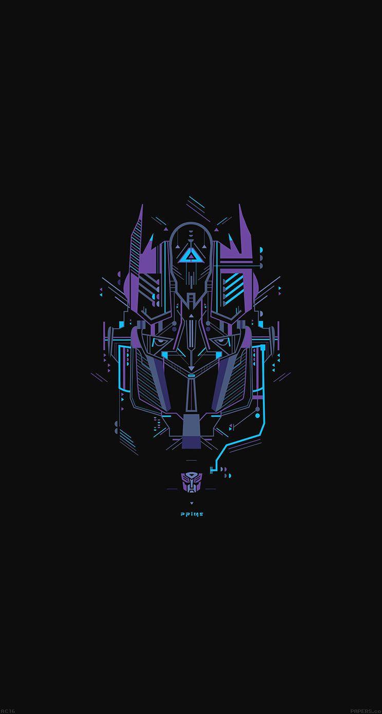 Transformer Logo Two Art Illust #papers.co. iPhone 5s Wallpaper