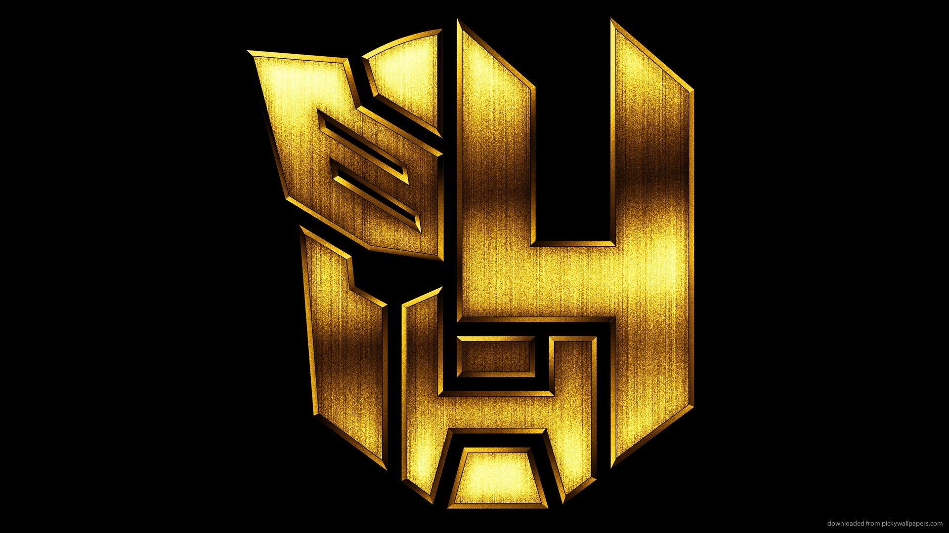 HD Transformers 4 Age Of Extinction Gold Logo Wallpaper