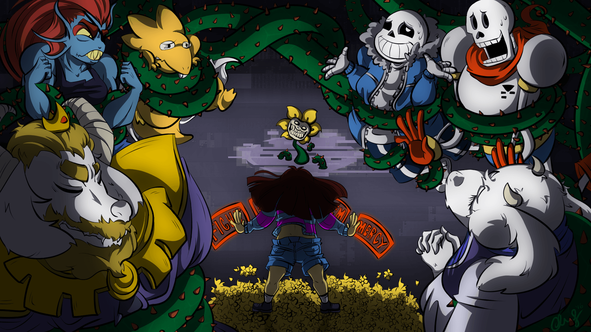 Undertale Wallpaper & Sans Frisk Free Download