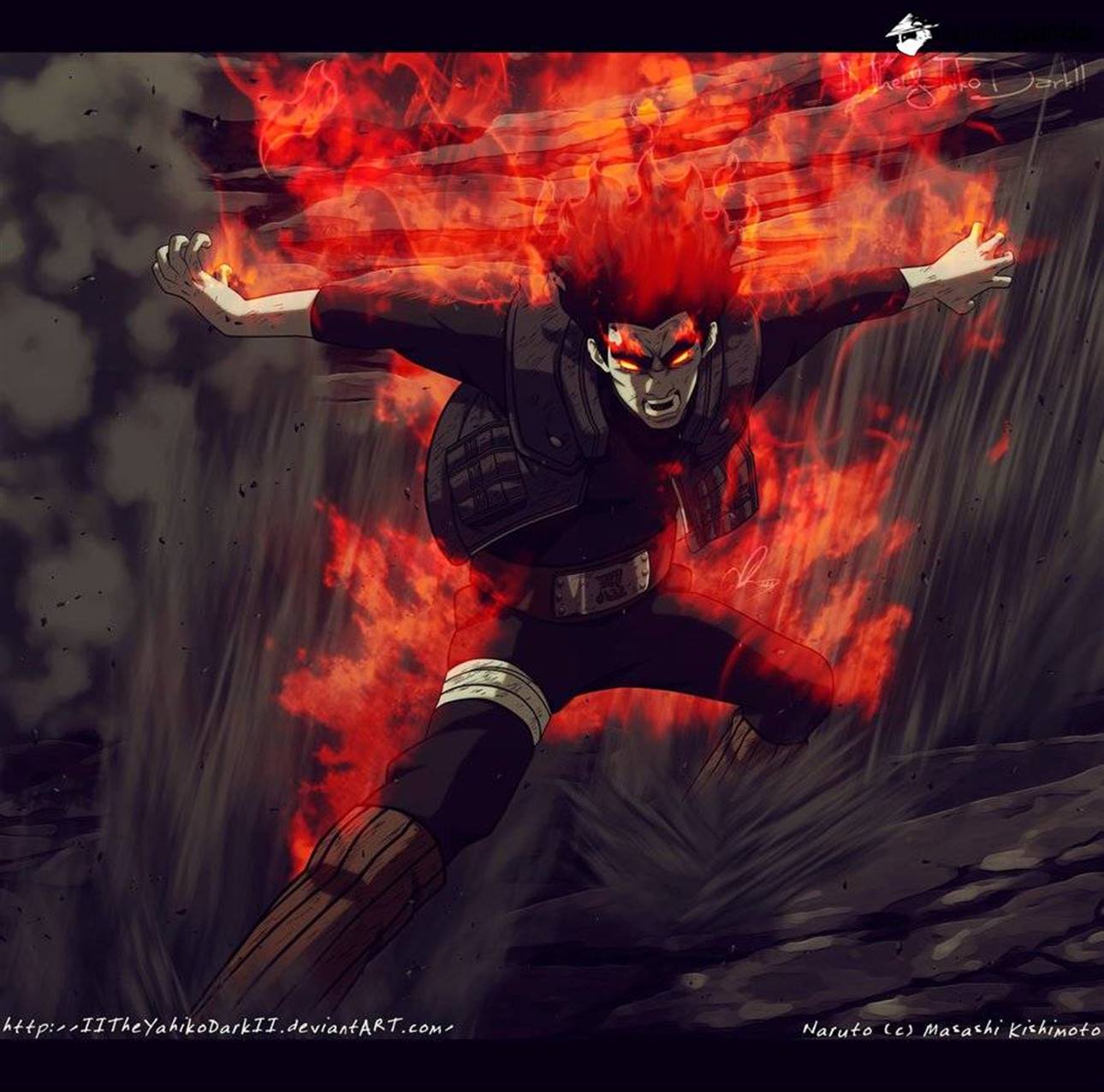 Red Beast Death Gate. Anime. Naruto and Anime