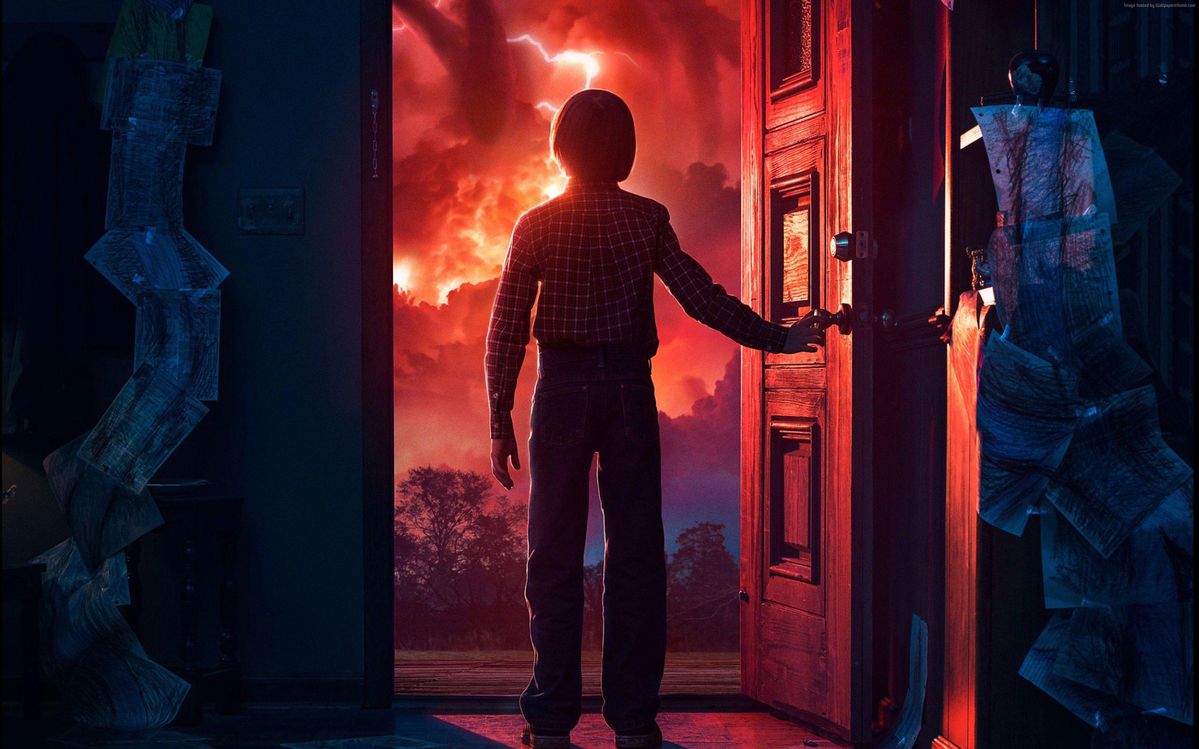 Wallpaper Stranger Things, season 2, TV Series, Noah Schnapp, 4k