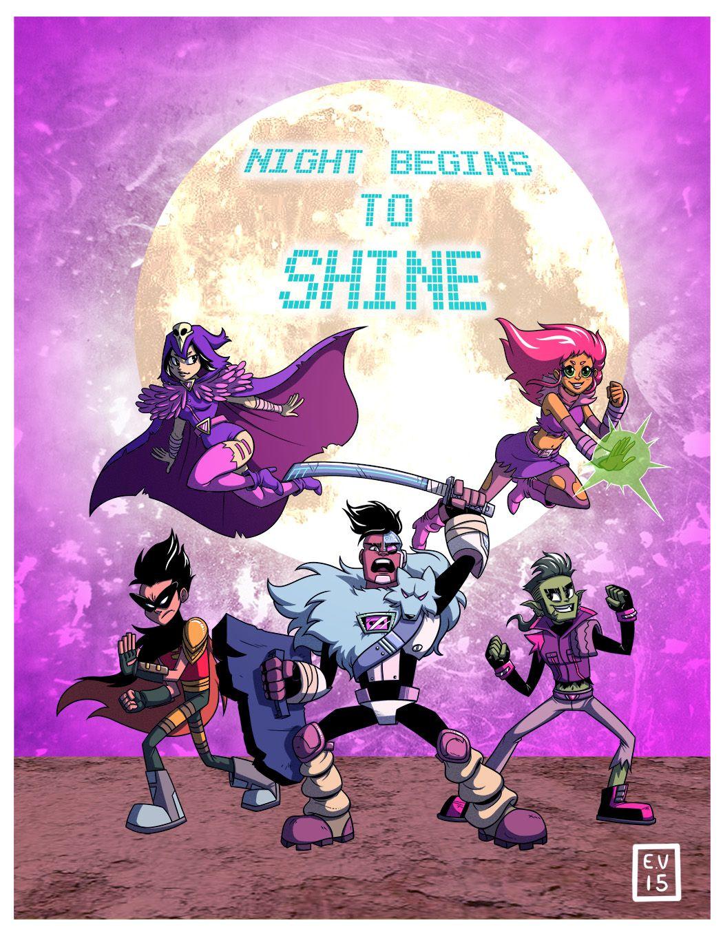 ♪When we're dancing, the night begins to shine!♪. Teen Titans