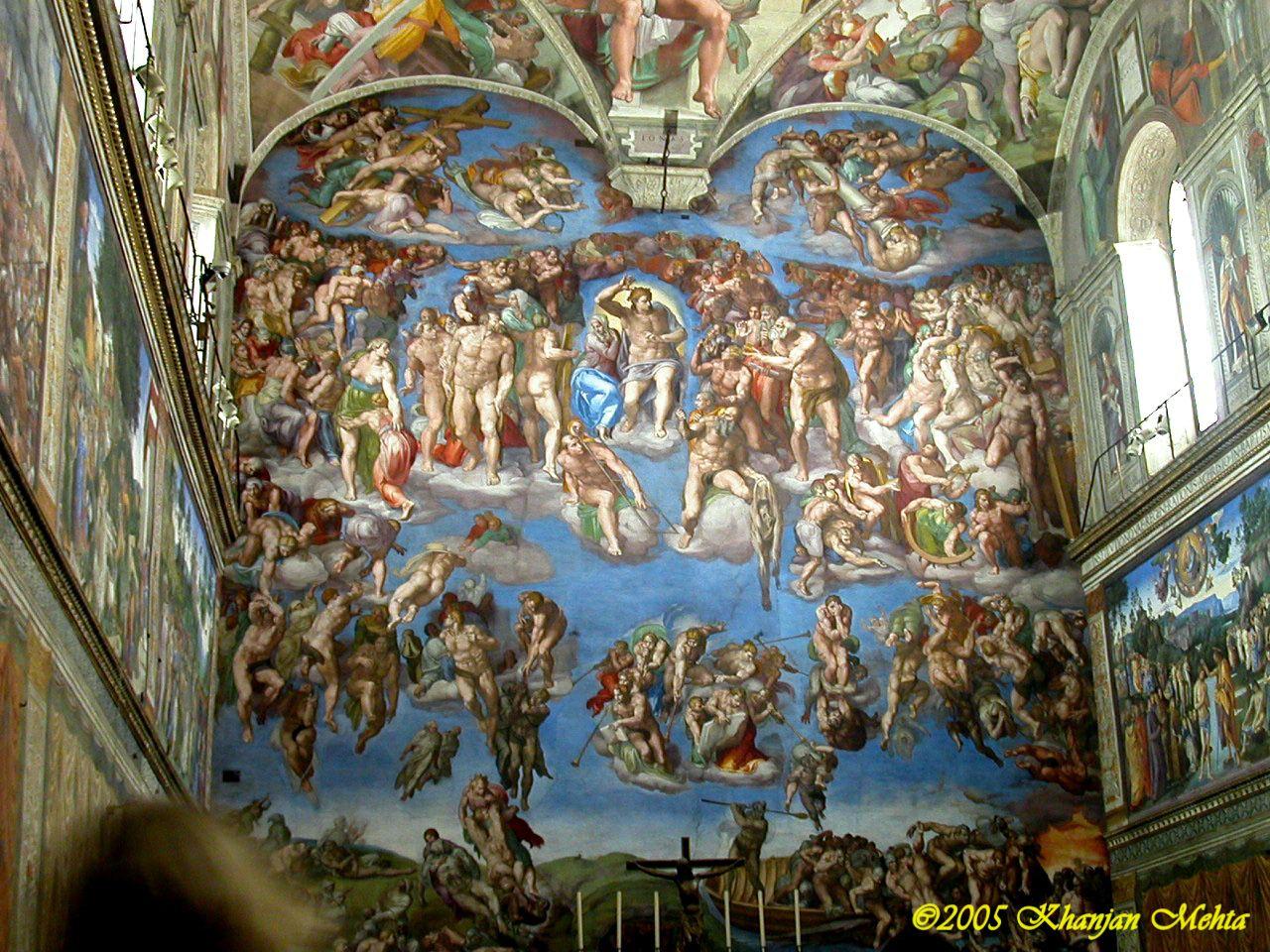 Last Judgement Sistine Chapel Wallpaper