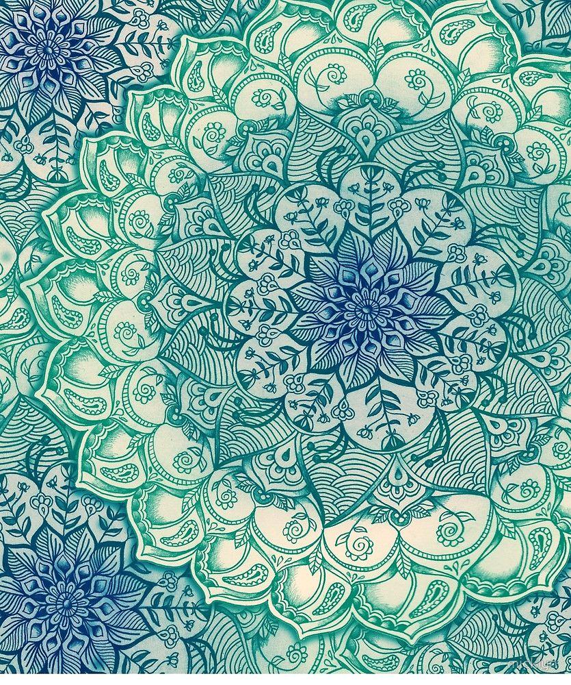 Emerald Doodle by micklyn; avail as art print and many products at