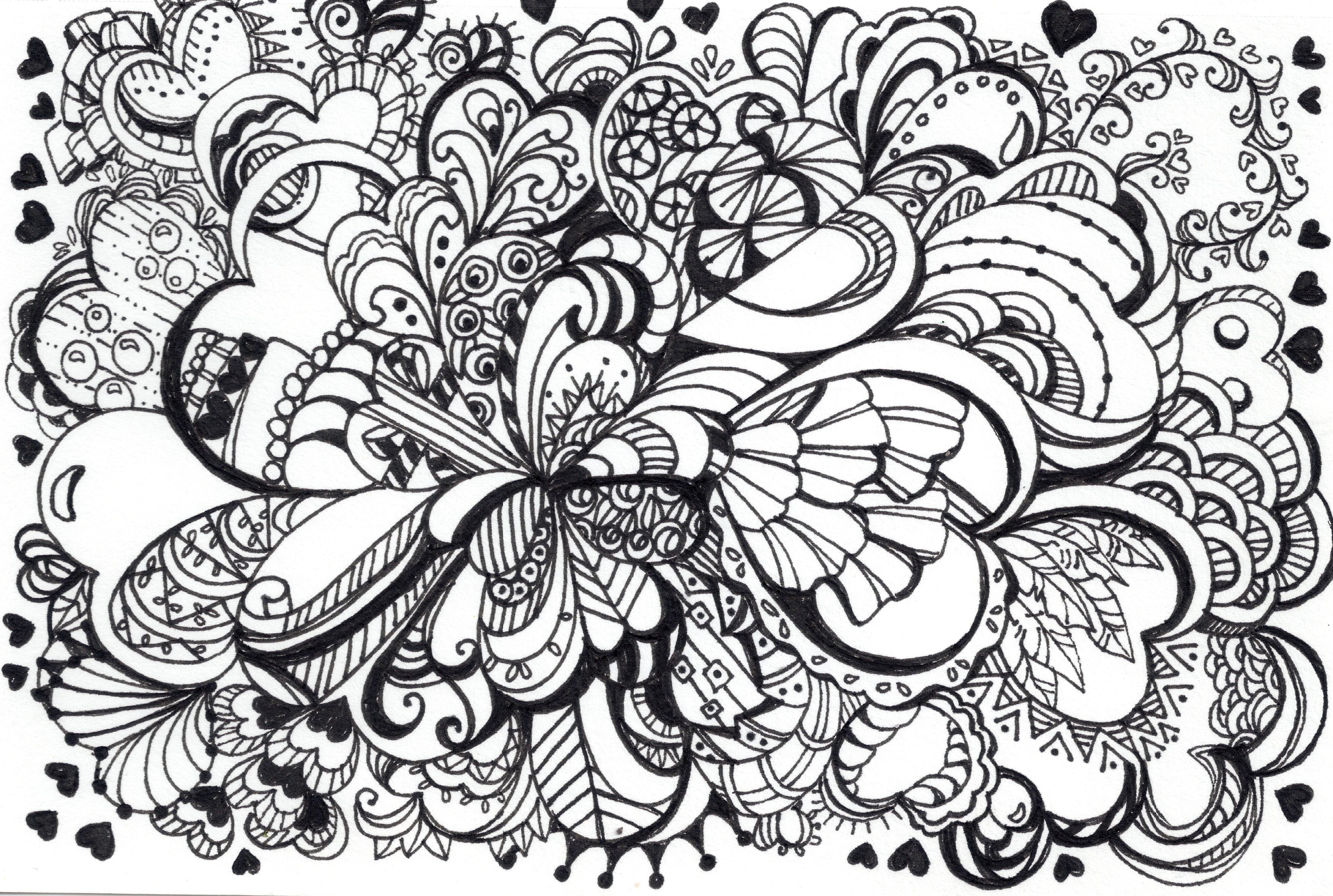 printable zentangle coloring pages