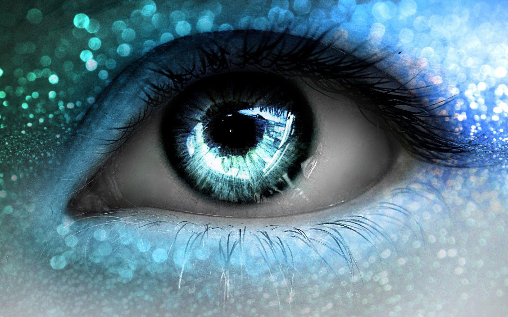 Wallpaper eye, blue, macro, glitter, eyelash desktop wallpaper
