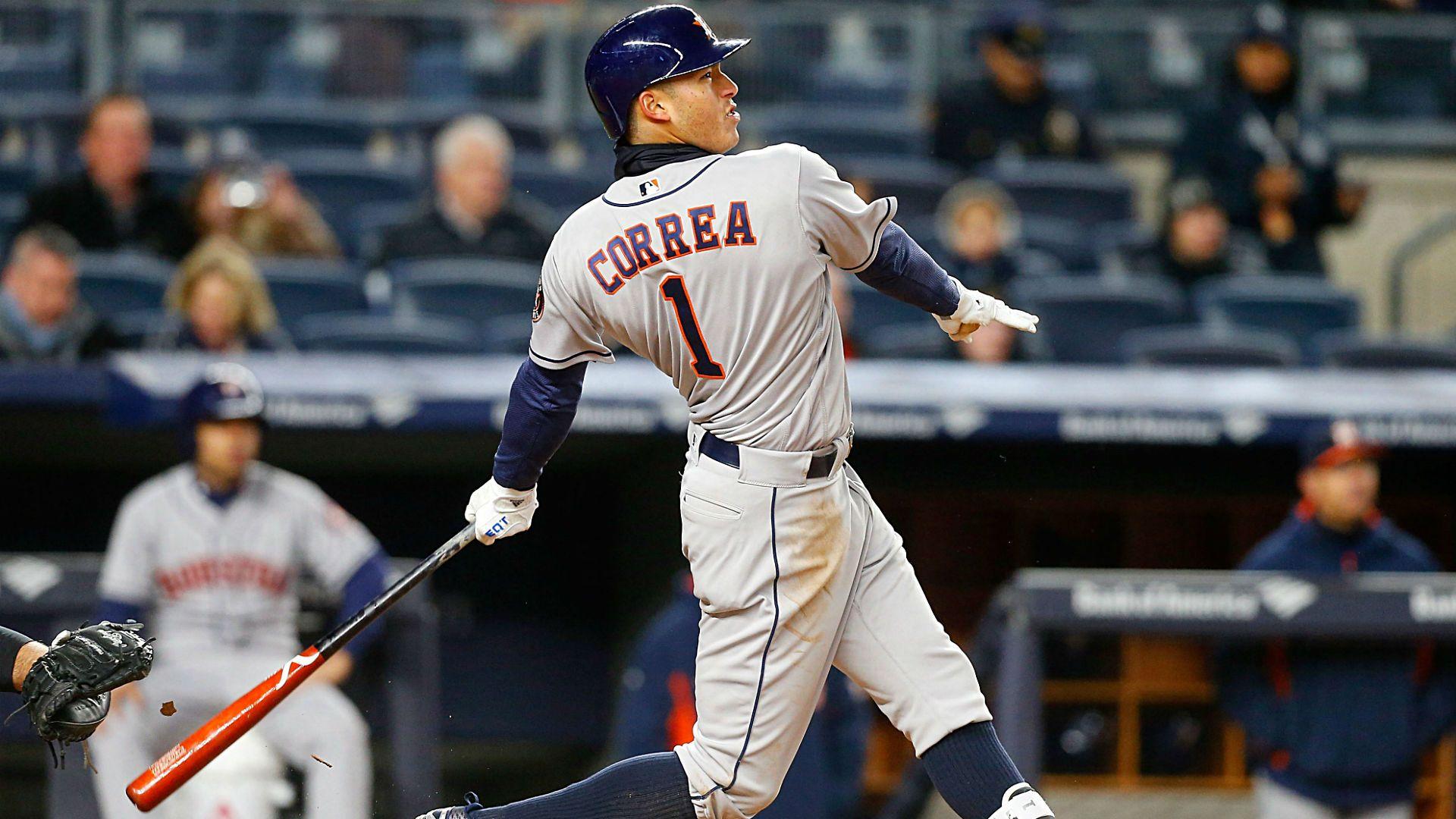 Carlos Correa Crushes 462 Foot Home Run At Yankee Stadium. MLB