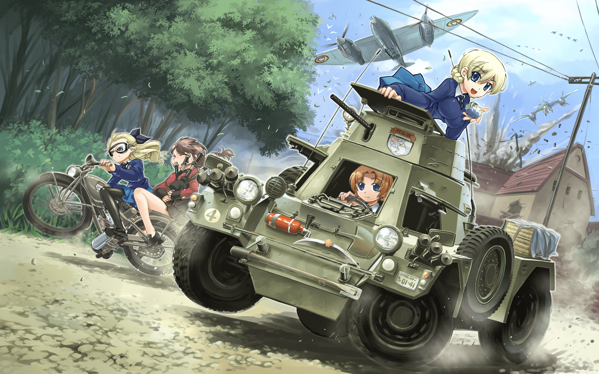 Girls und Panzer Full HD Wallpaper and Backgroundx1200
