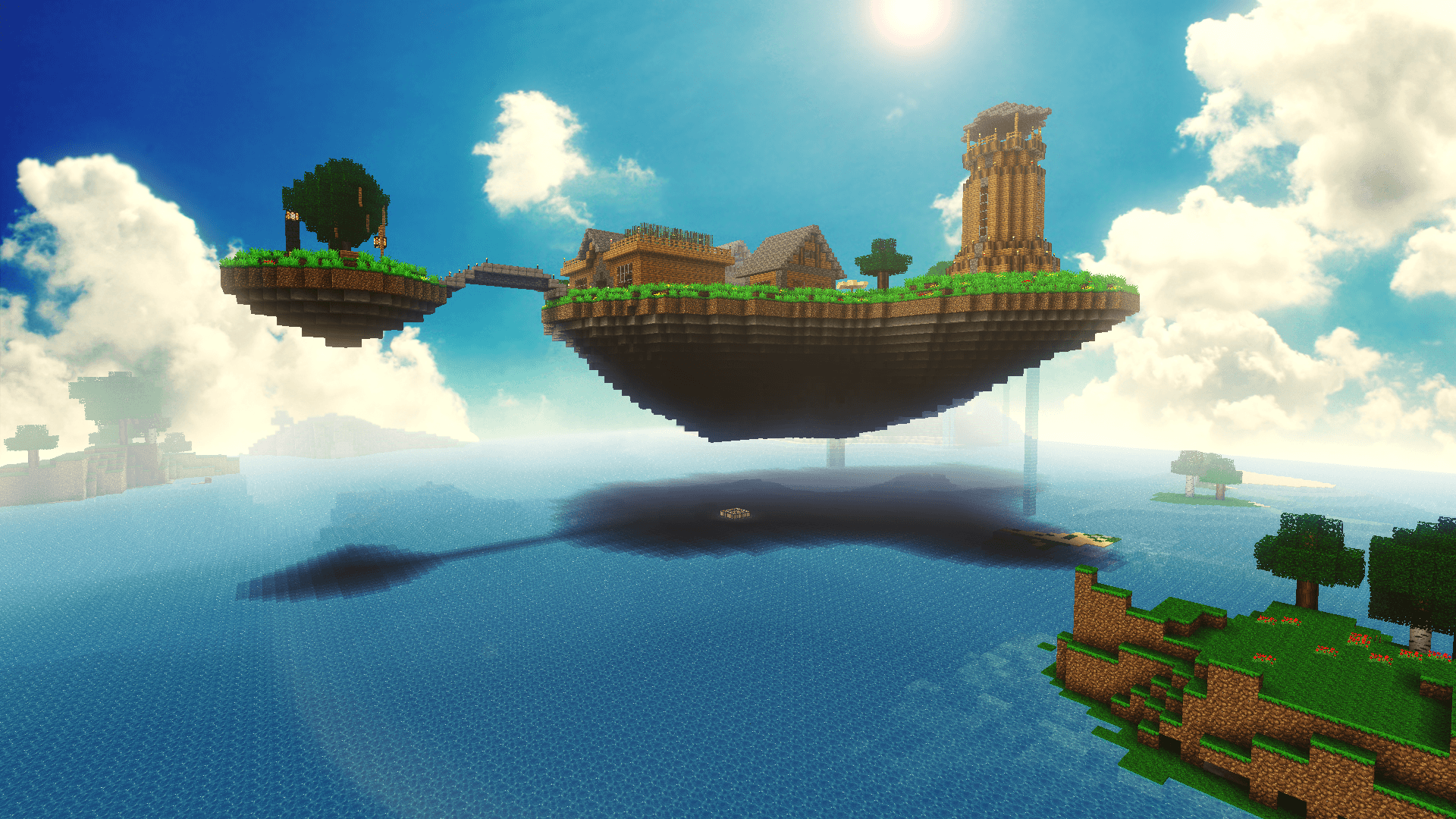 Floating Island HD Wallpaper and Background Image
