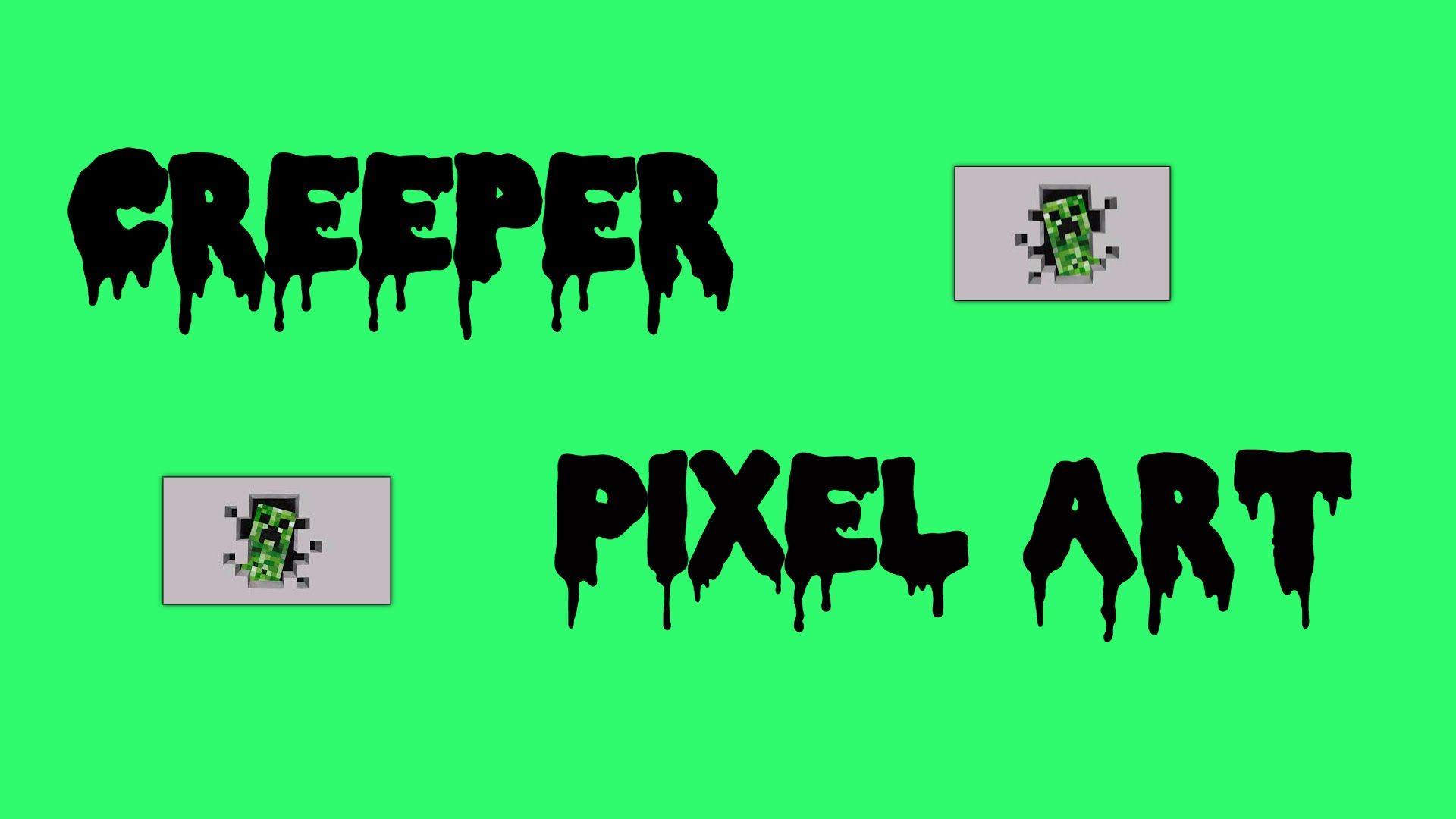 Pixel Art Creeper con cuffie MINECRAFT