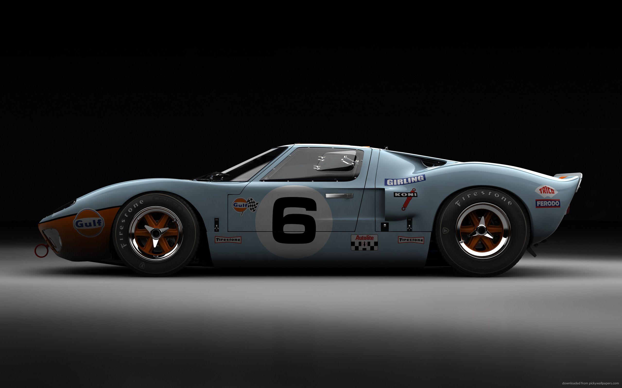 Download 2560x1600 Ford GT40 Number 6 Wallpaper