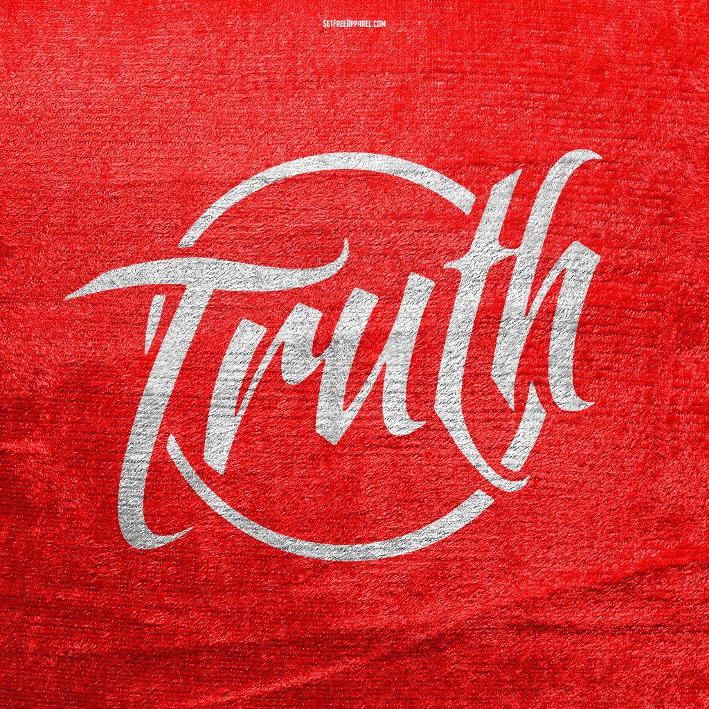 The Truth Will Set You Free iPad Wallpaper (Red and White)