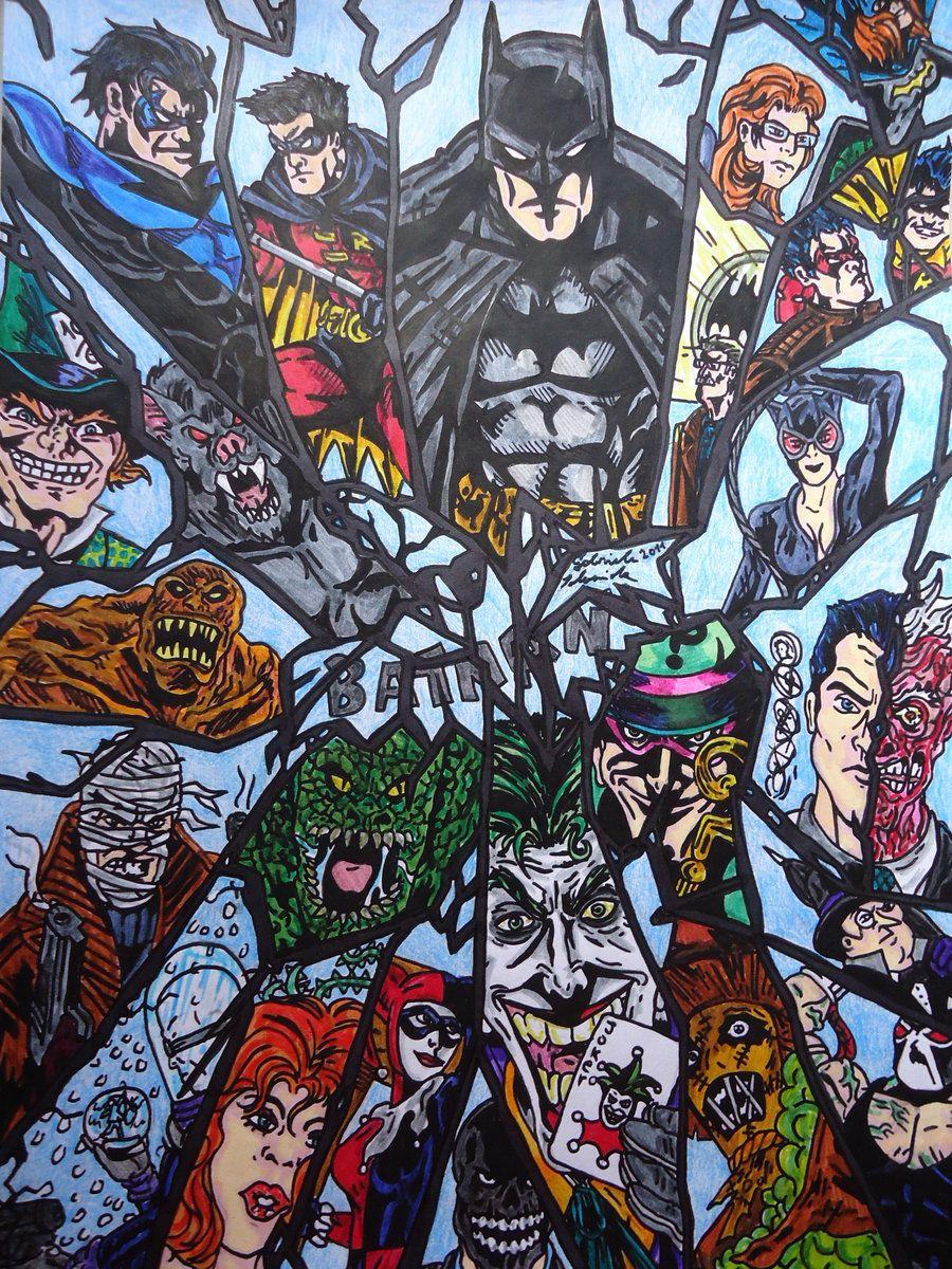 BATMAN Heroes And Villains By GabRed Hat
