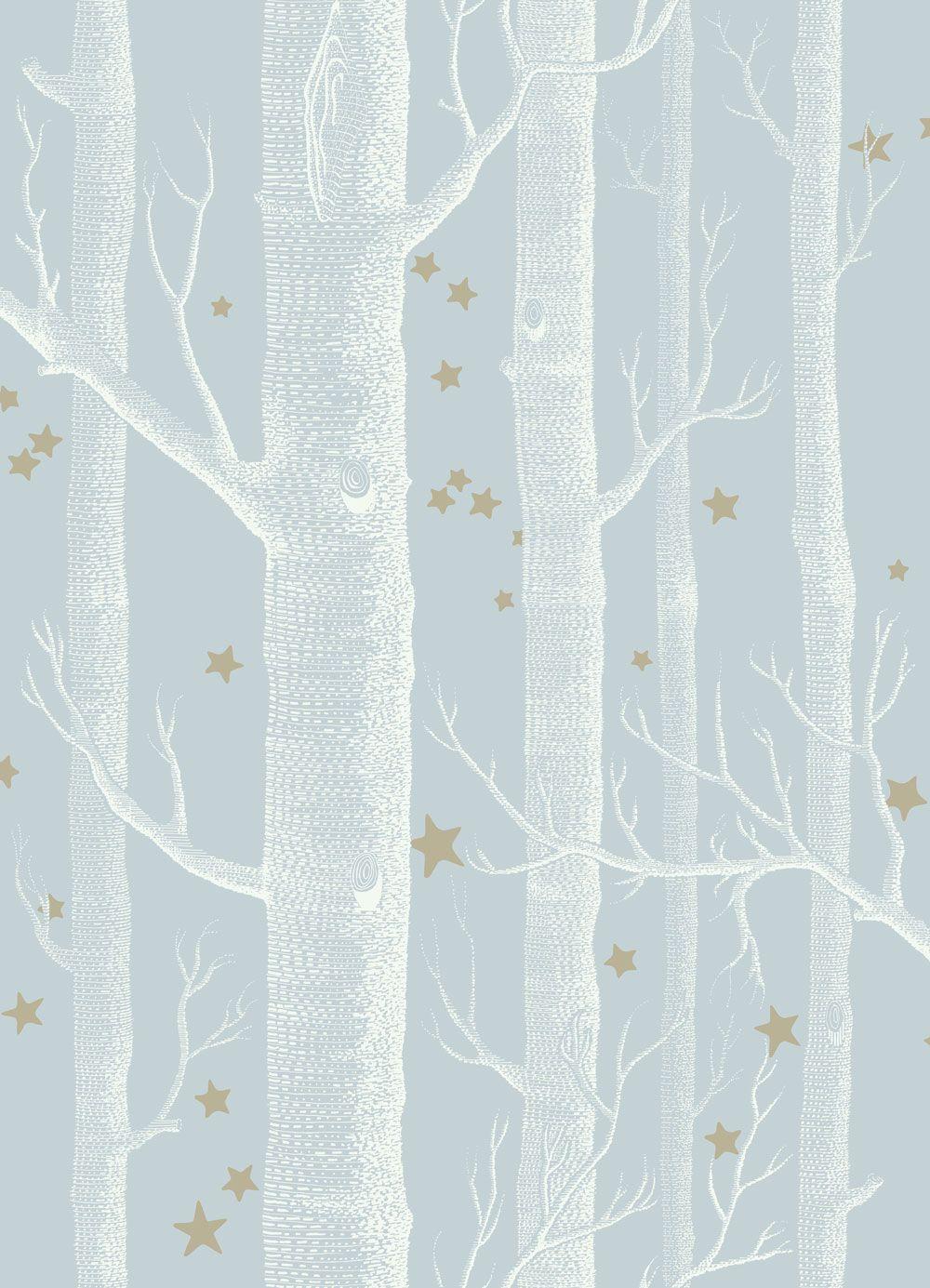 Woods and Stars by Cole & Son Blue, Wallpaper Direct