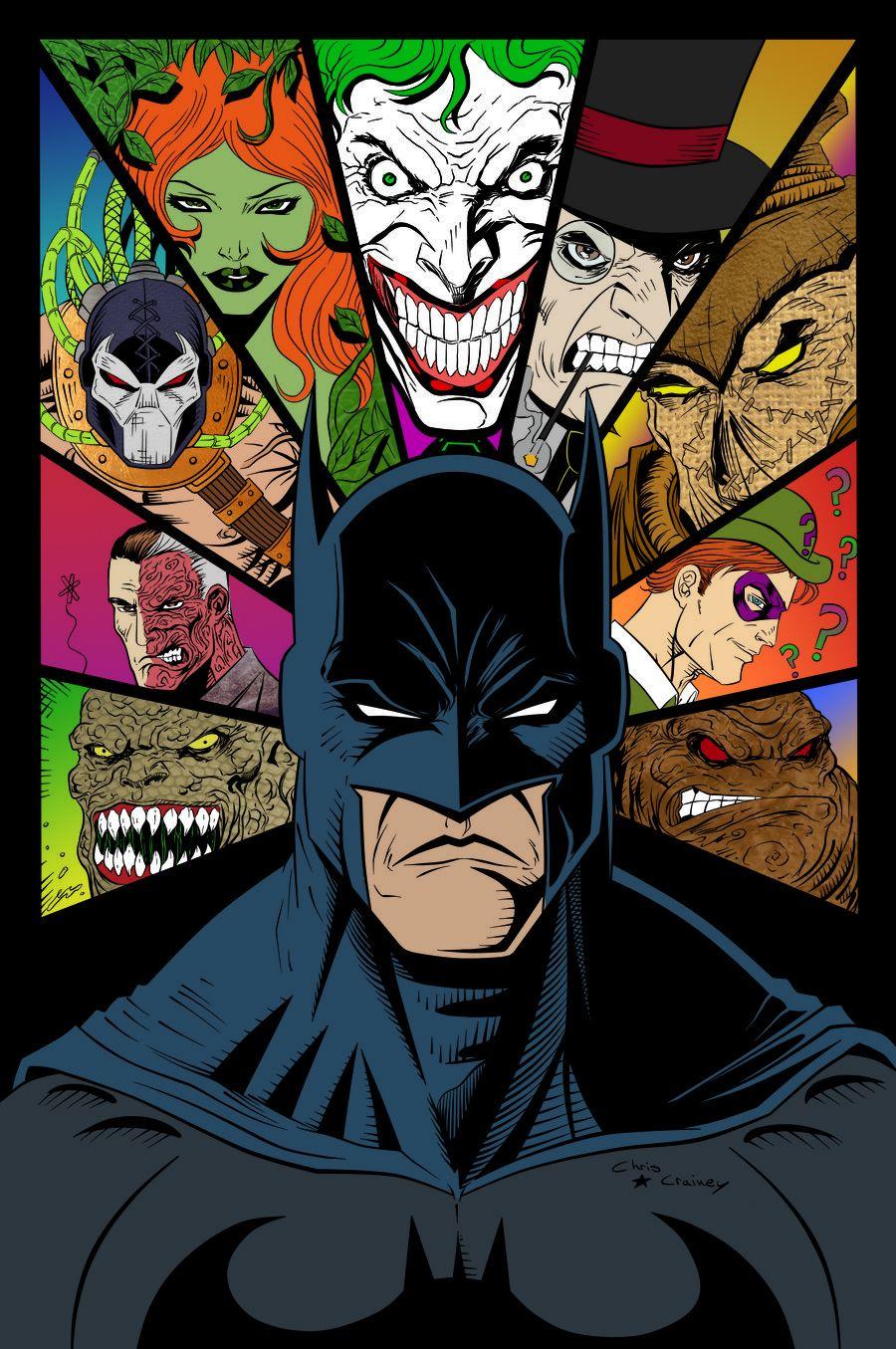 Batman and Villains by James Mascia. D C U N I V E R S E