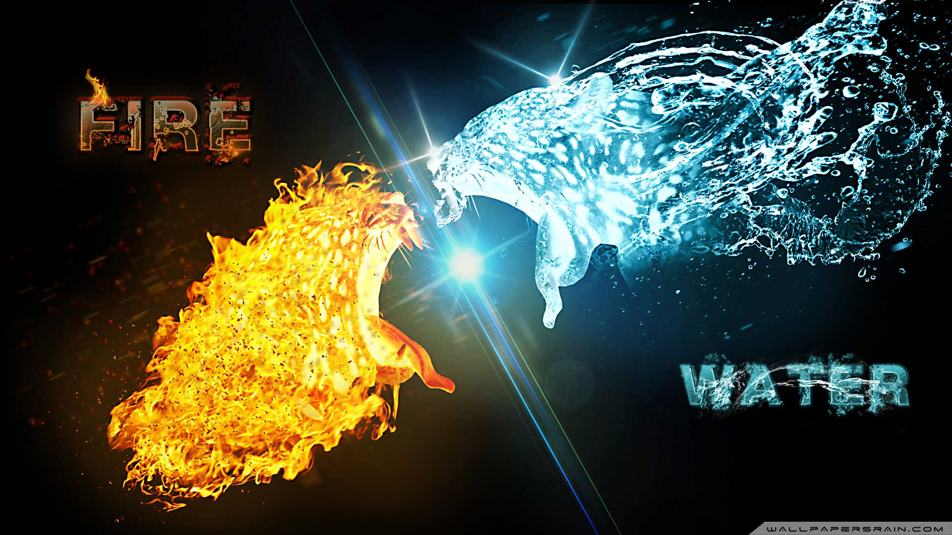 FIRE VS WATER WALLPAPER HD IMAGE 7