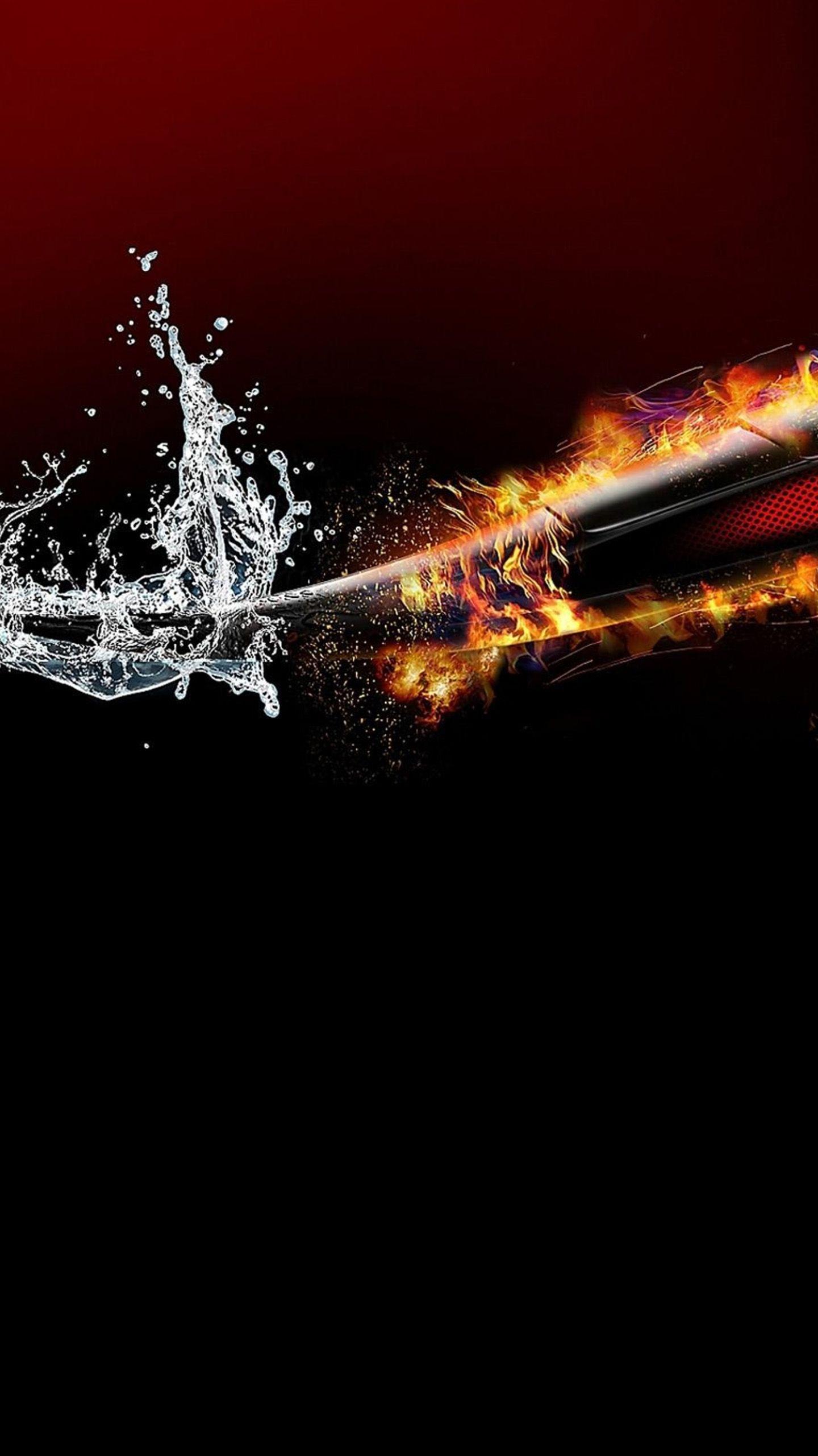 Wallpaper Samsung Galaxy S6 Water And Fire Awesome x 2560