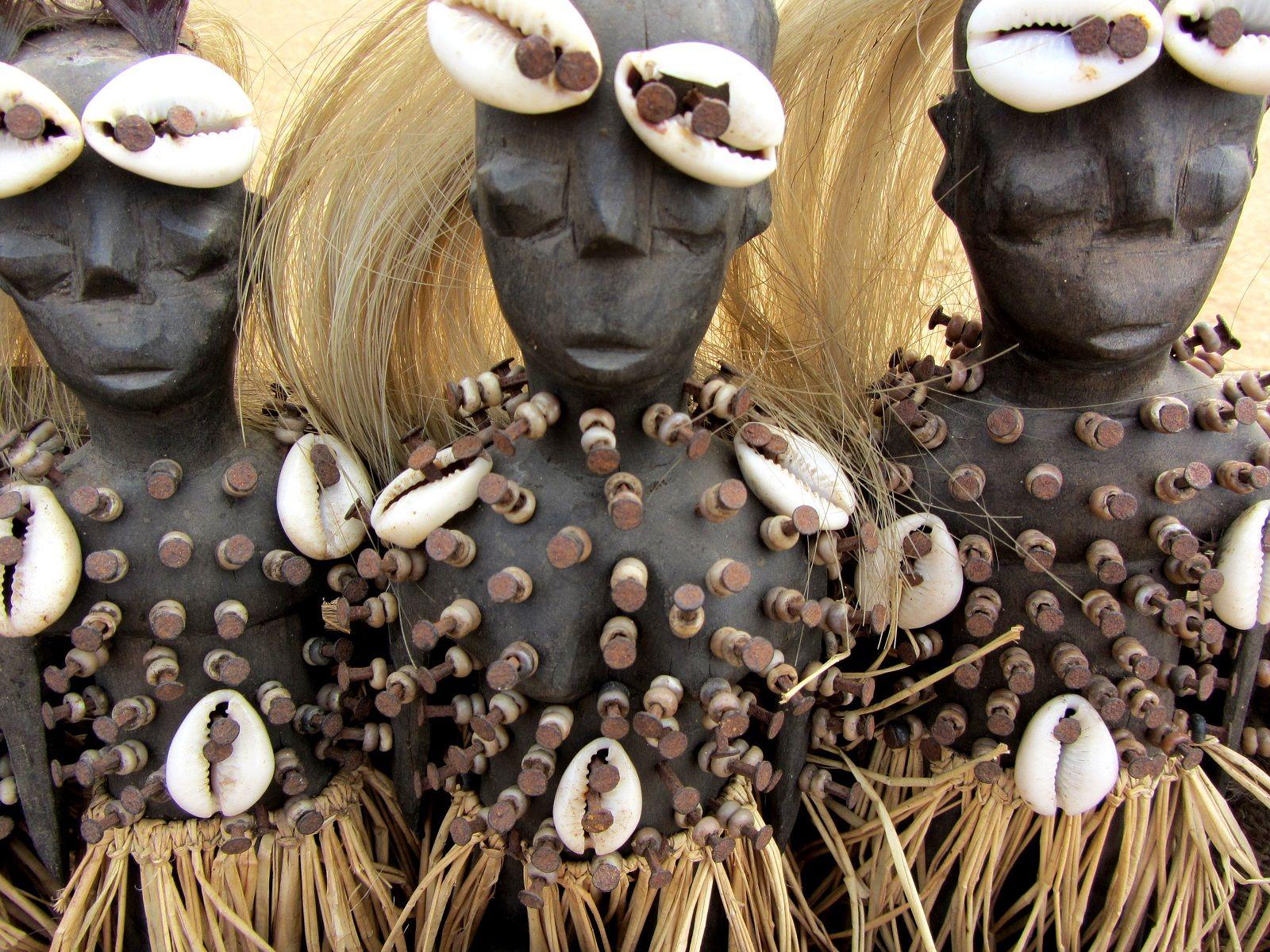 Togo, Africa, Voodoo dolls. voodo dolls. Voodoo