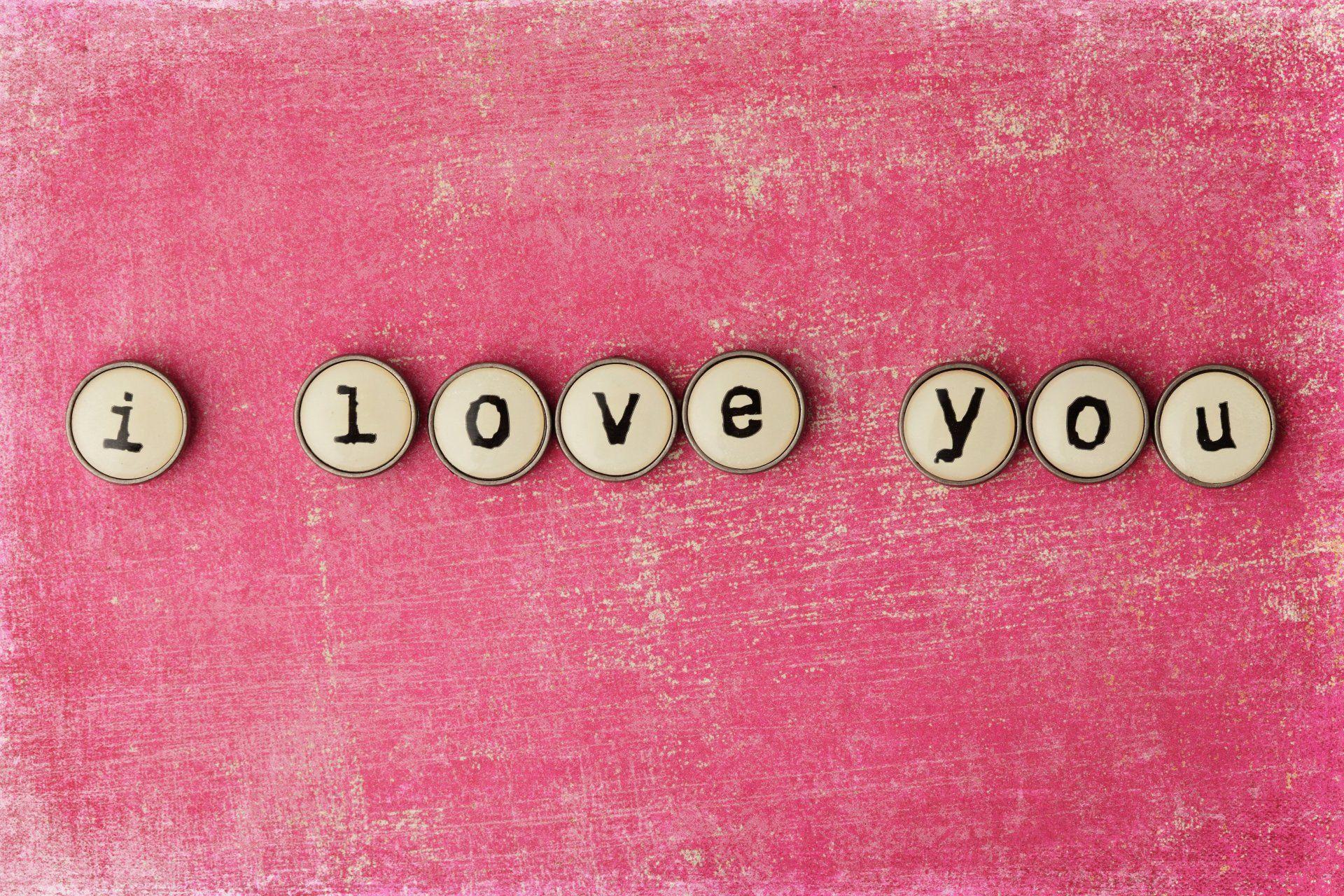 i love you inscription words letters love background pink HD