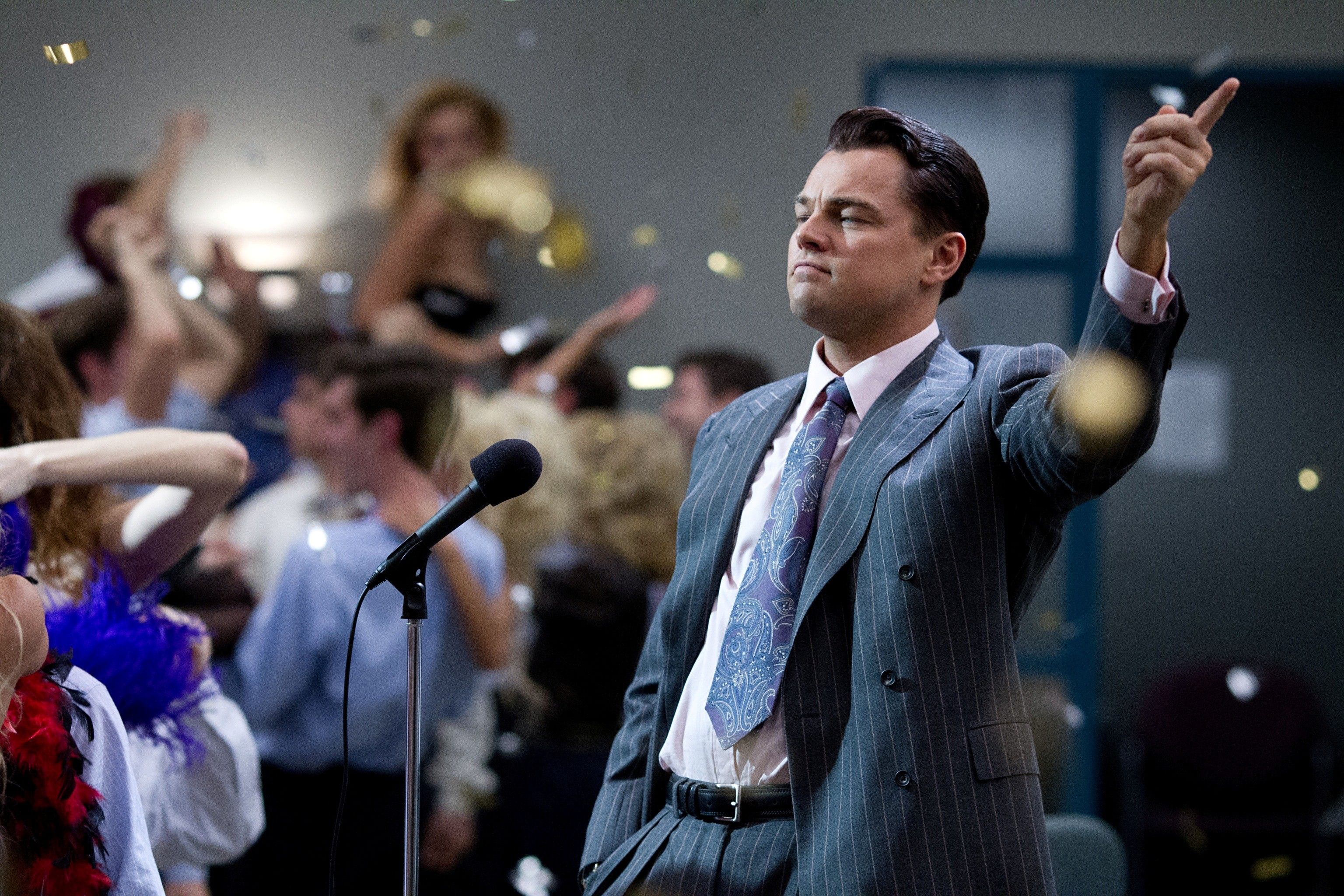 Leonardo DiCaprio in The Wolf Of Wall Street Movie HD Image