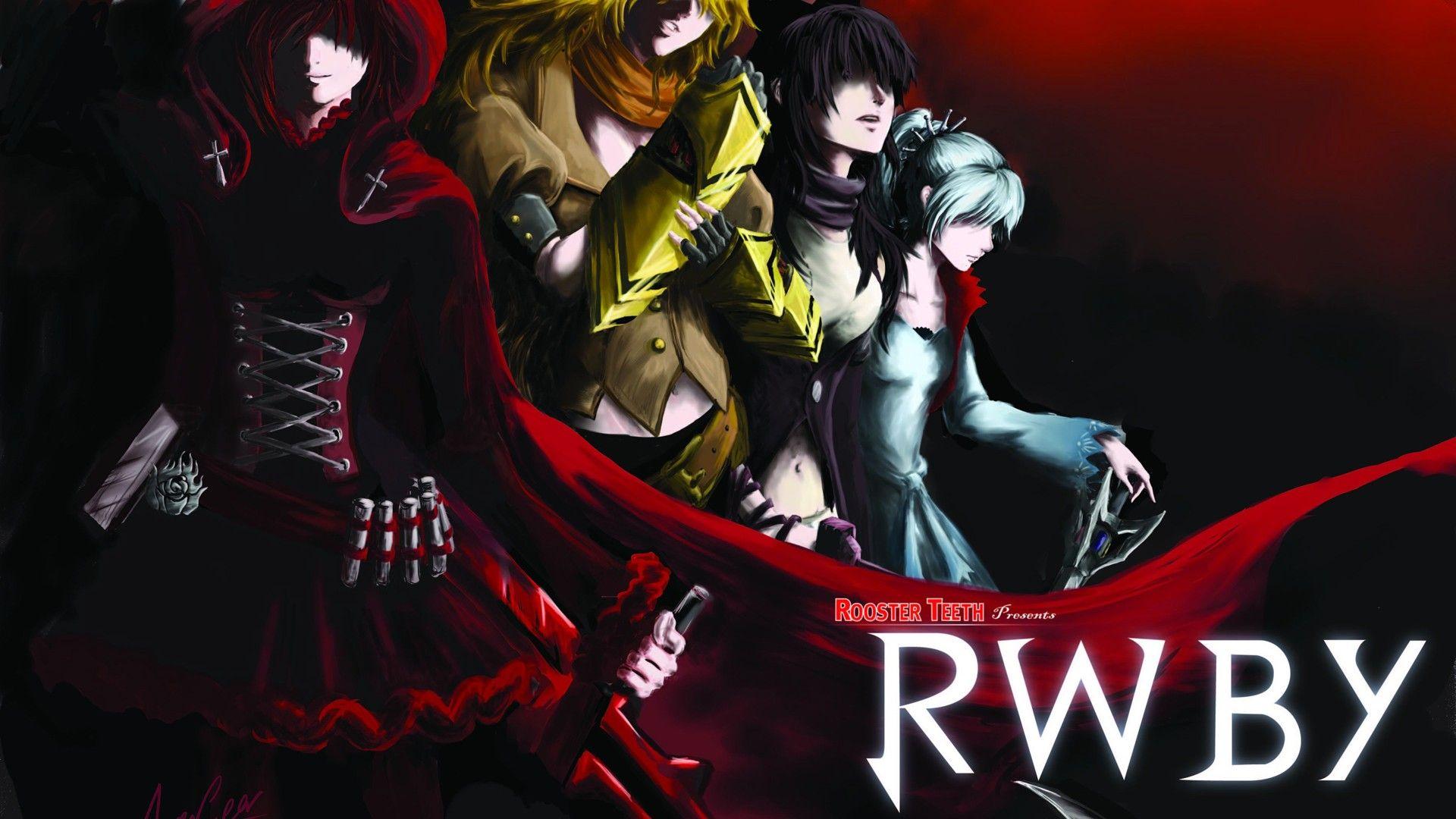 anime, Ruby Rose, RWBY, Monty Oum, Weiss Schnee, Blake Belladonna