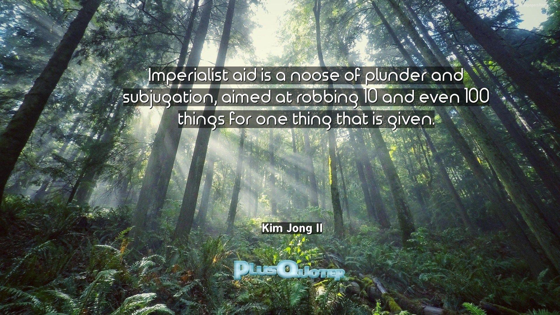 Imperialist aid is a noose of plunder and subjugation, aimed at