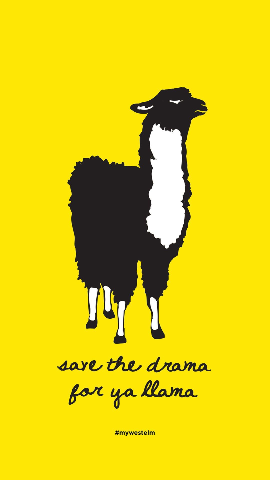 FREE DOWNLOAD: Save the Drama for your Llama Poster