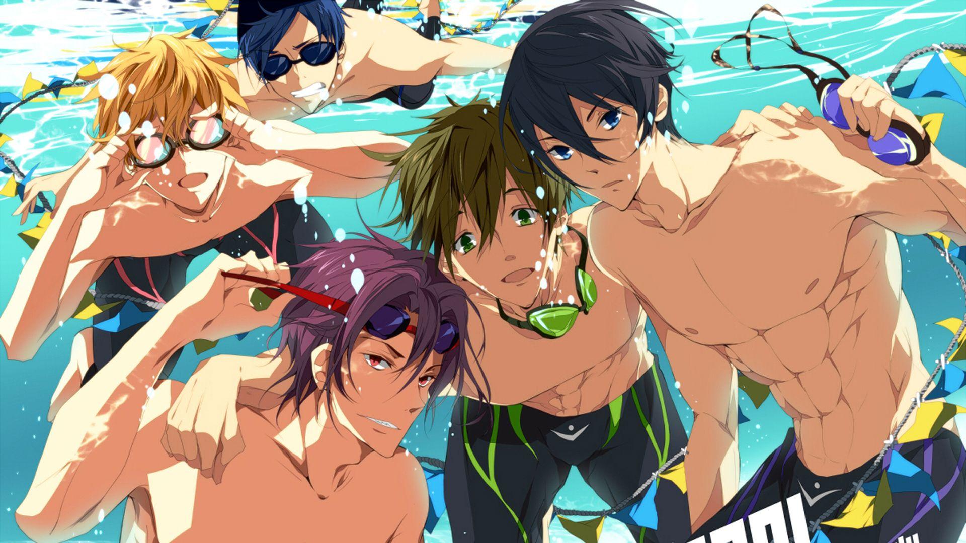 Underwater Boys Free! Anime Wallpaper HD
