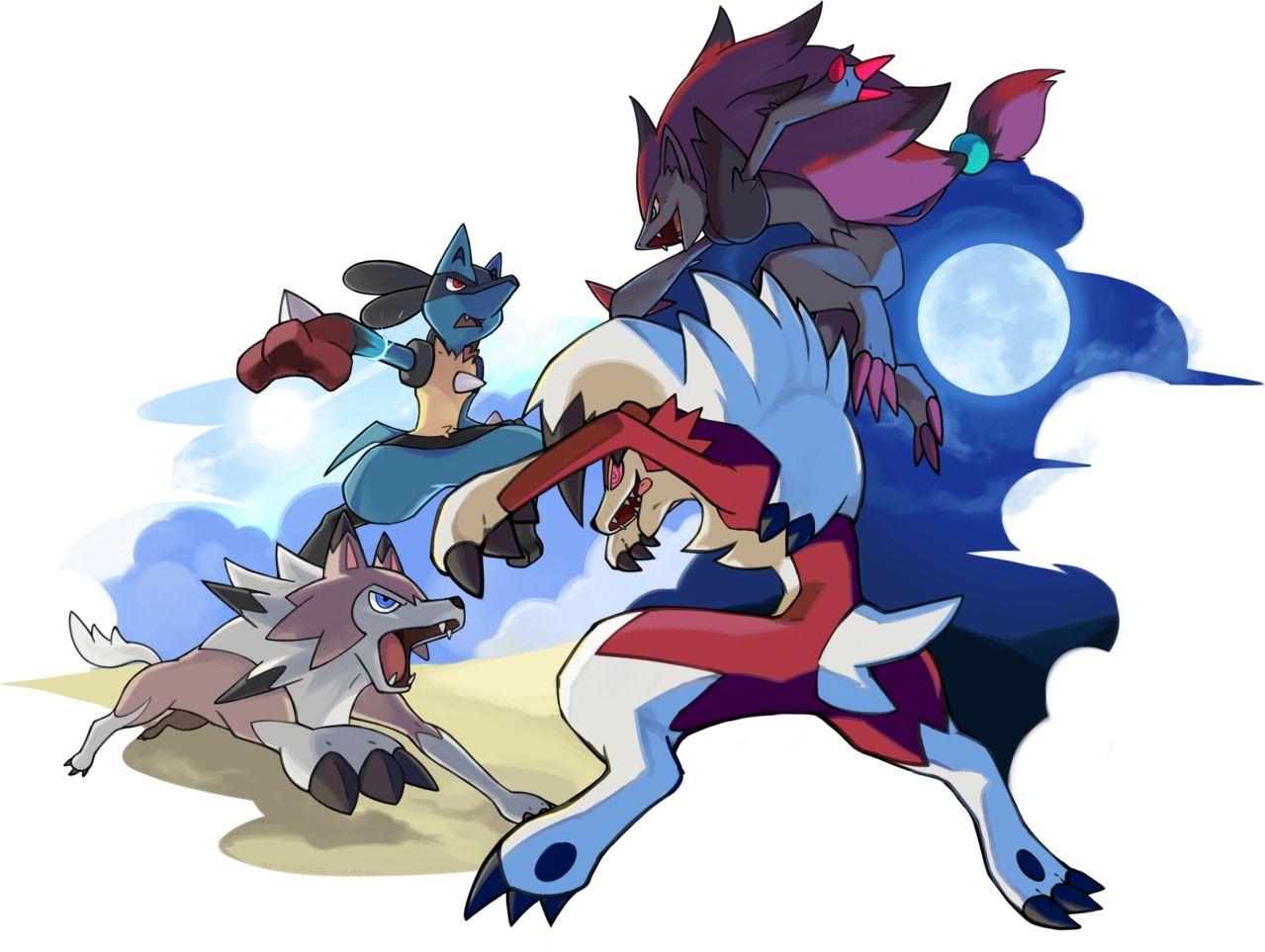 Lycanroc Or as I like to call them Wolf Link and Keaton. Pokémon