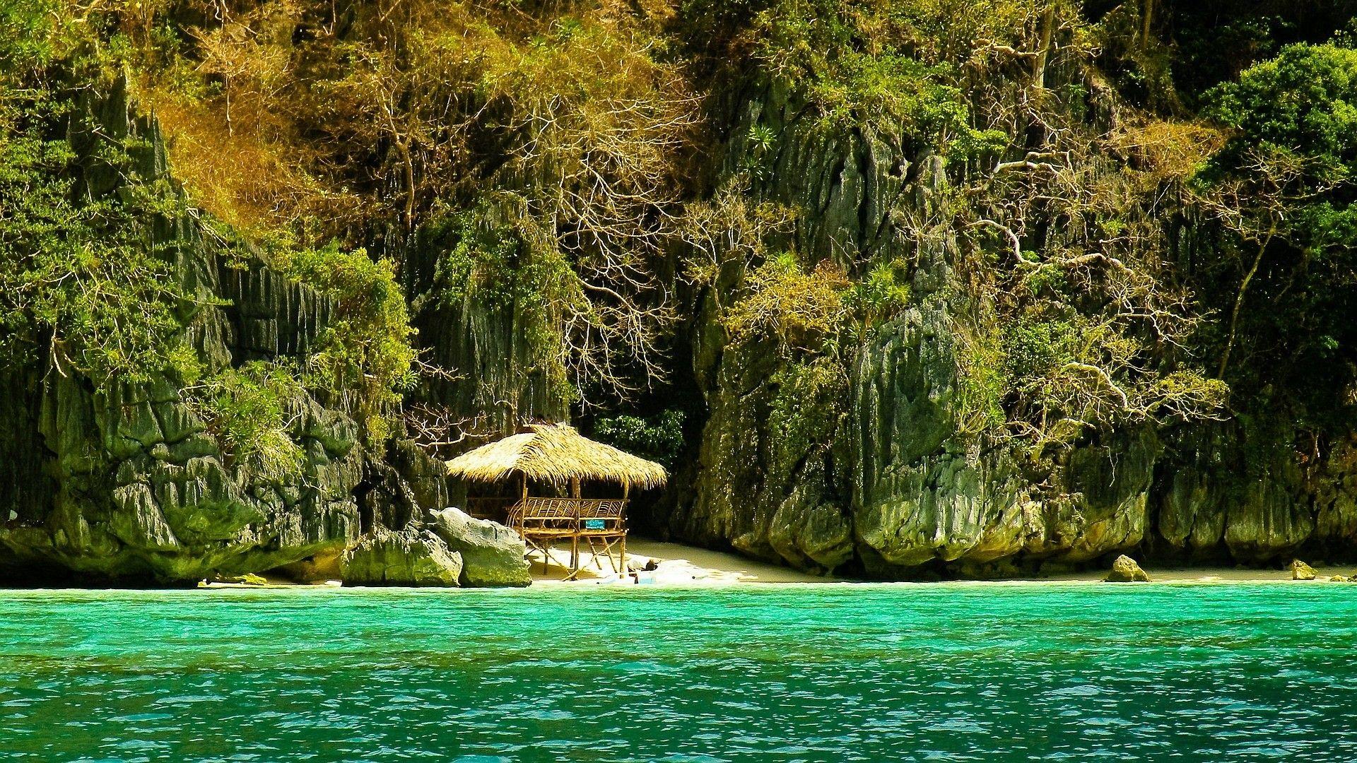 Beaches Philippines Trees Cliffs Beach Vacations Tropical