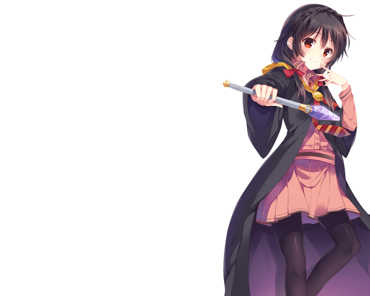 Download 1280x1024 Megumin, Witch, Smiling, Kono Subarashii Sekai