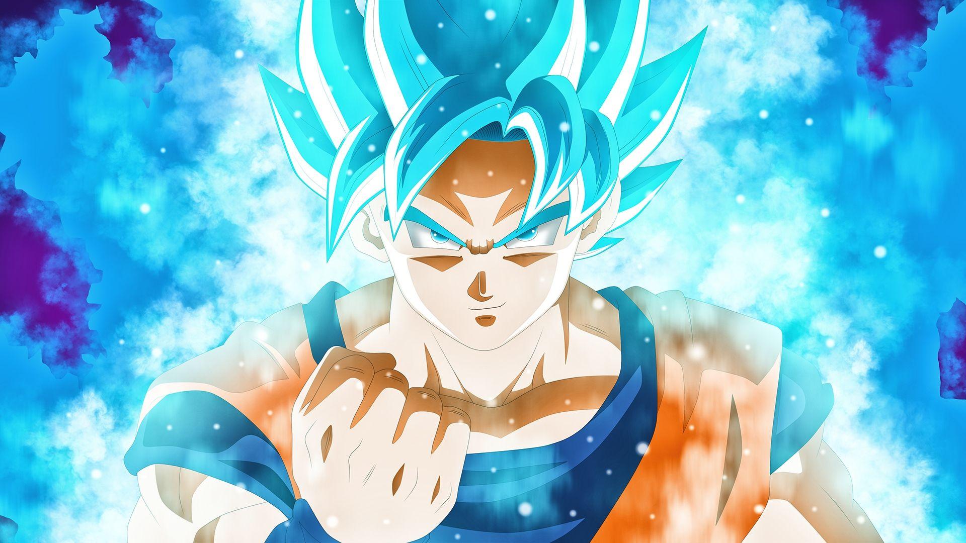 Super Saiyan God Goku (Blue Hair) - wide 7